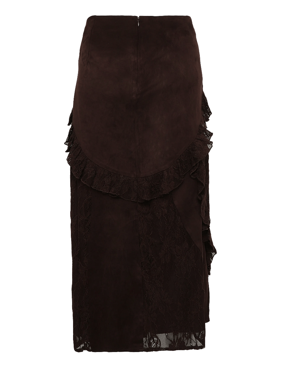 Laagam - PAOLS BROWN MIDI SKIRT - midiseelikud - brown - 1