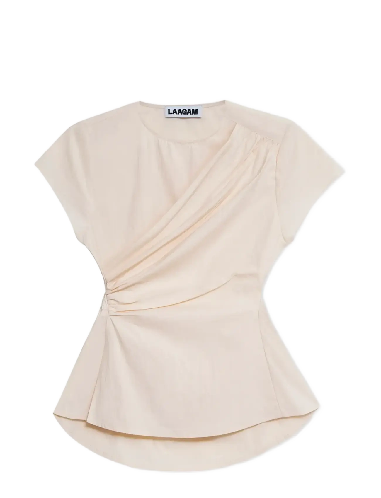 Laagam RAVEN WHITE ASYMMETRIC BLOUSE - Dizainerių prekės - WHITE / white