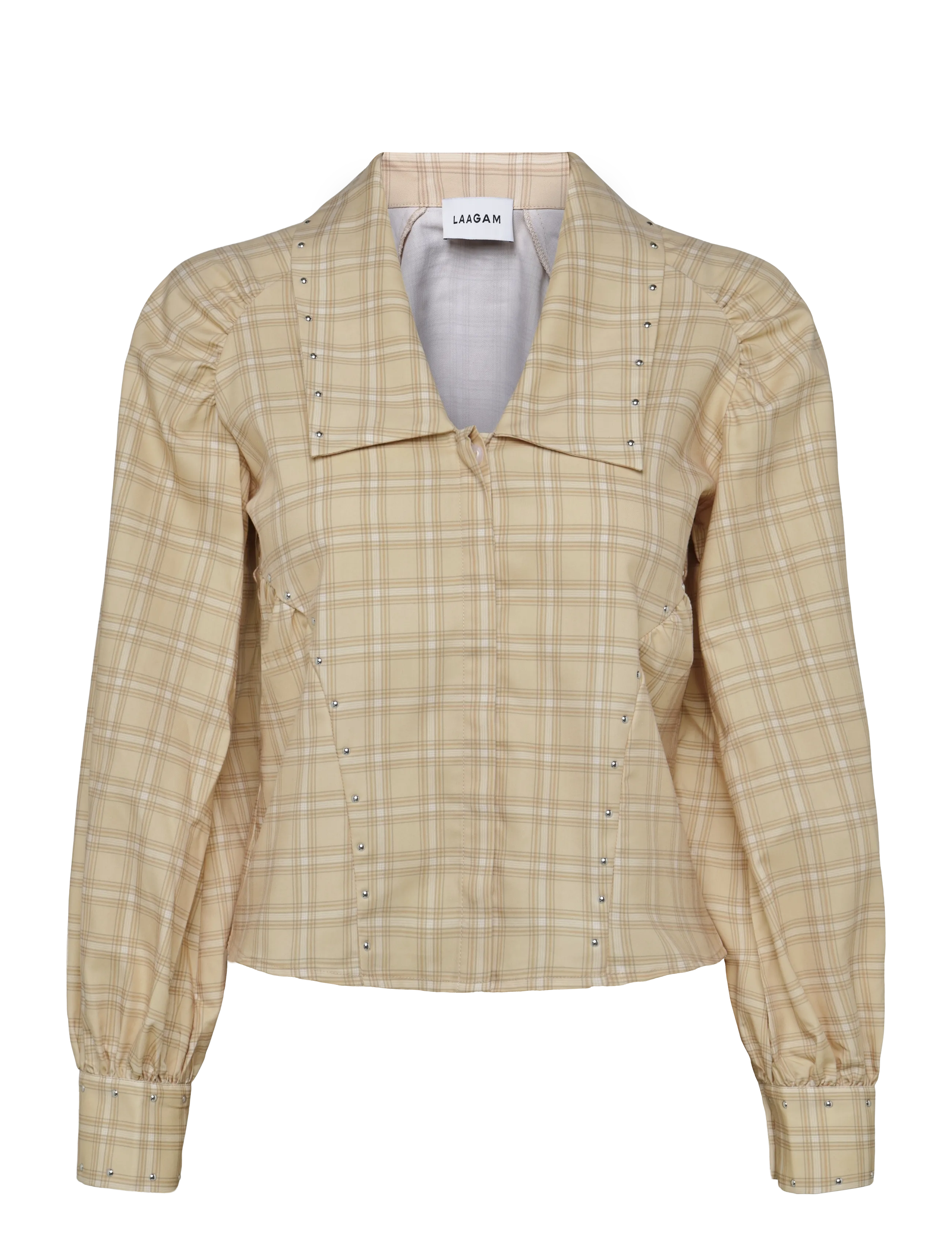 Laagam ROWAN BEIGE SQUARED BLOUSE - Langærmede bluser - BEIGE / beige