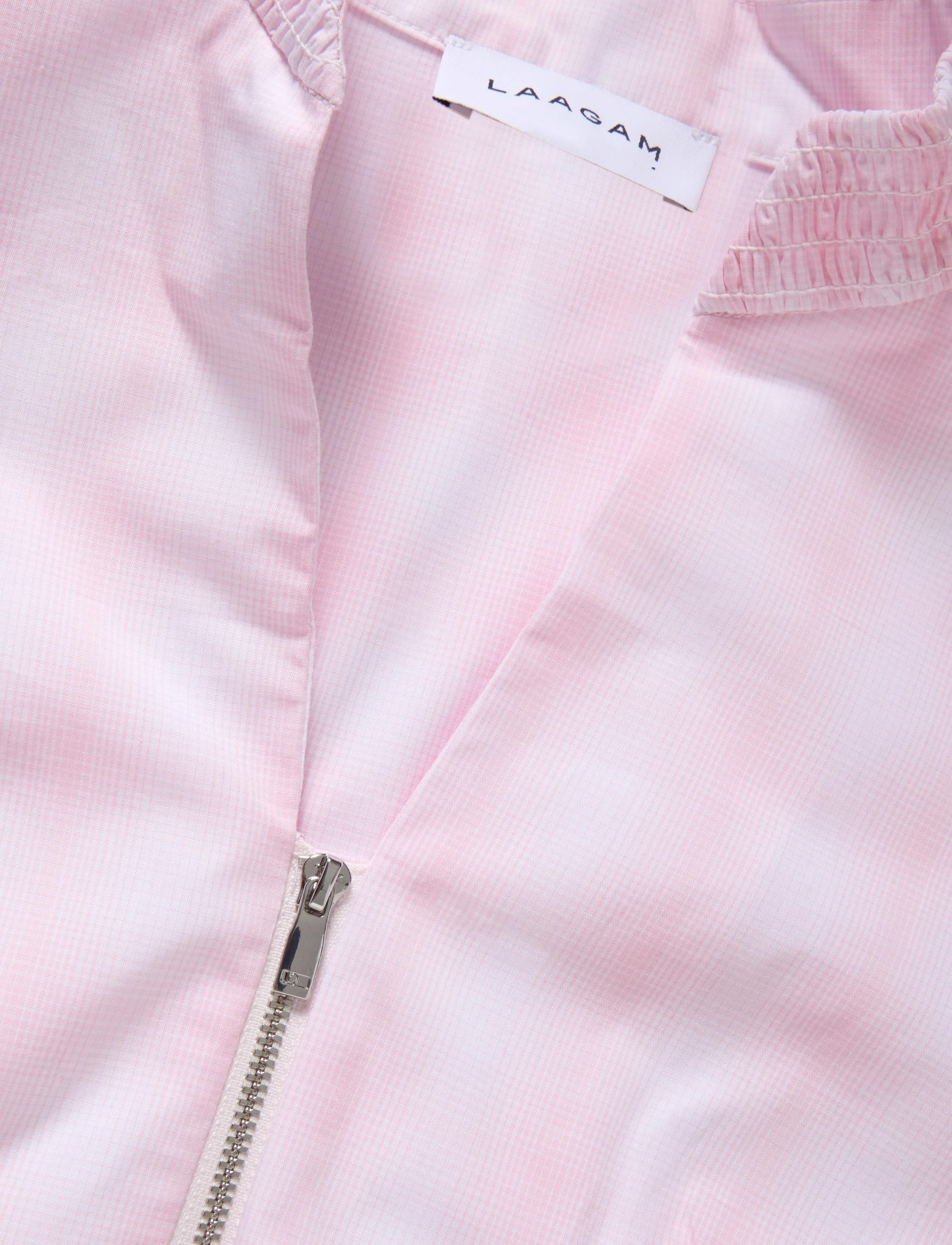 Laagam - MINA PINK SQUARED ZIPPERED BLOUSE - langærmede bluser - pink - 2
