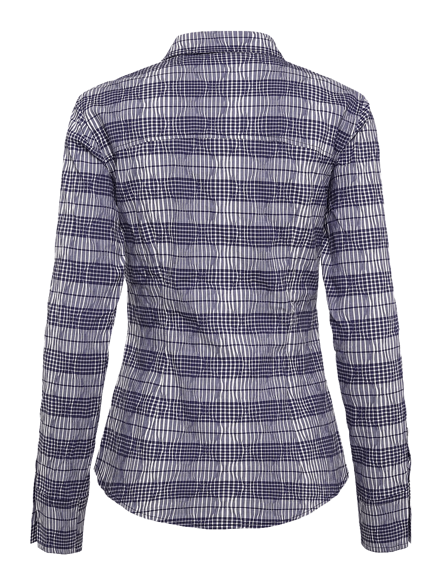 Laagam - HELLA NAVY BLUE SQUARED SHIRT - langærmede skjorter - navy blue - 1