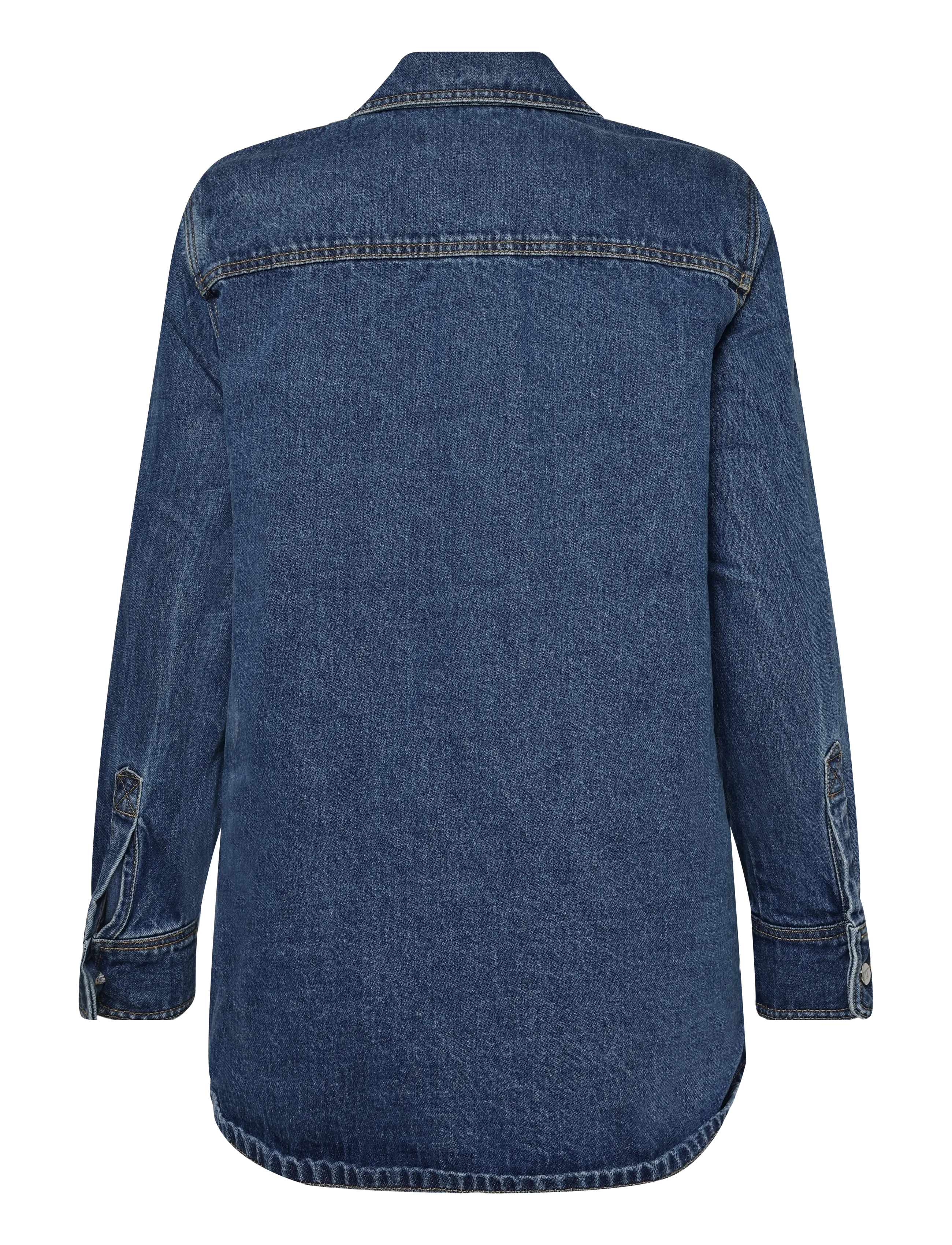 Laagam - NO BOYFRIEND DENIM OVERSHIRT - jeansjacken - denim indigo - 1