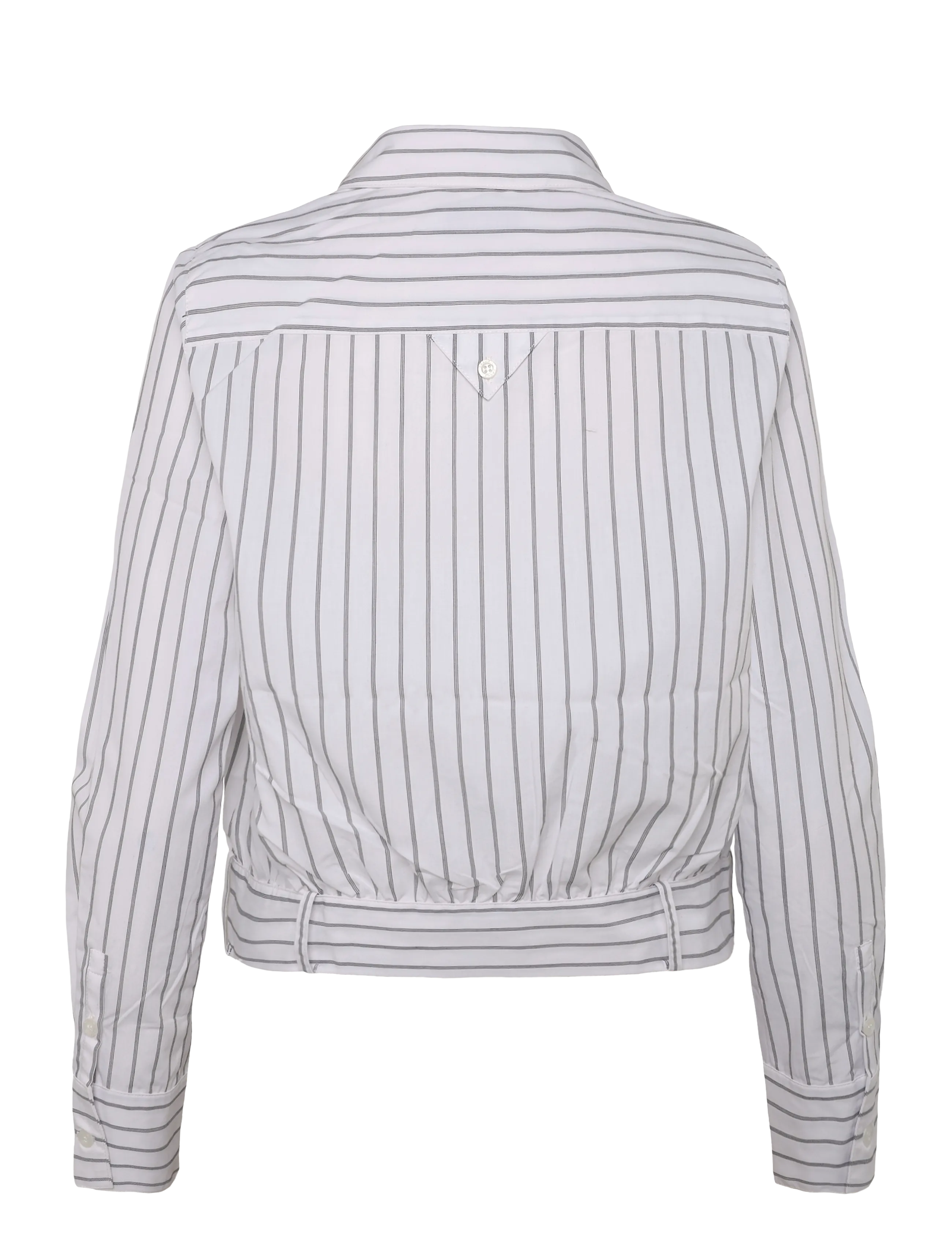 Laagam - RYKA WHITE STRIPED SHIRT - long-sleeved shirts - white - 1