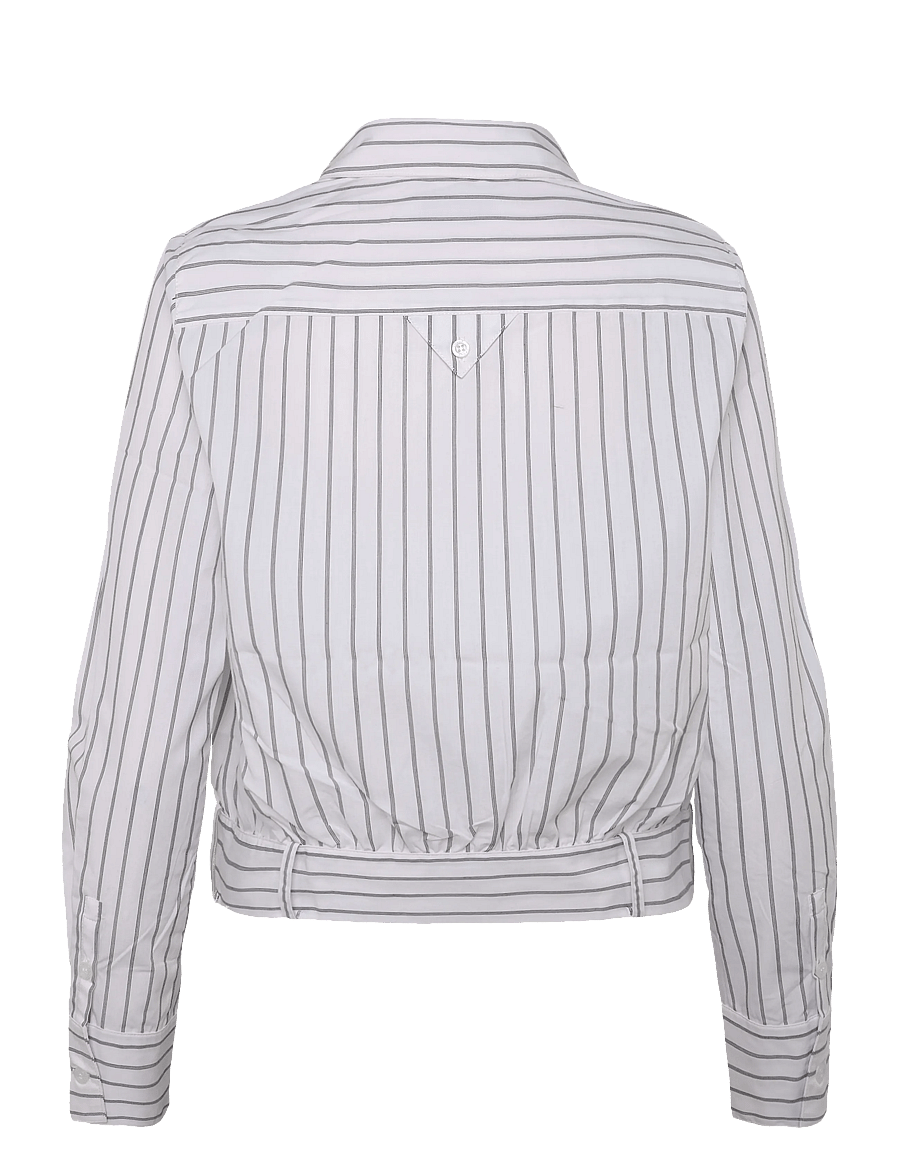 Laagam - RYKA WHITE STRIPED SHIRT - langärmlige hemden - white - 1