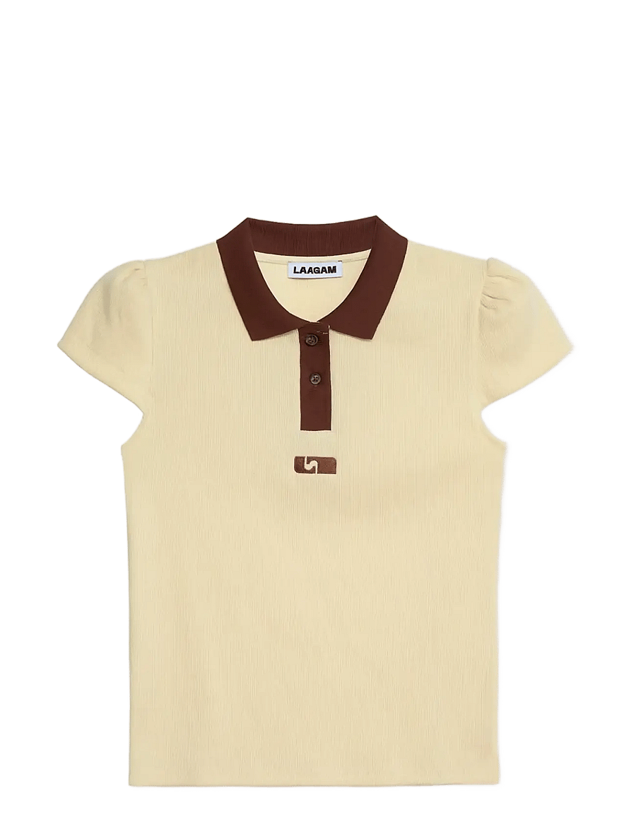 Laagam - ERYA BUTTER POLO T-SHIRT - poloskjorter - butter - 1