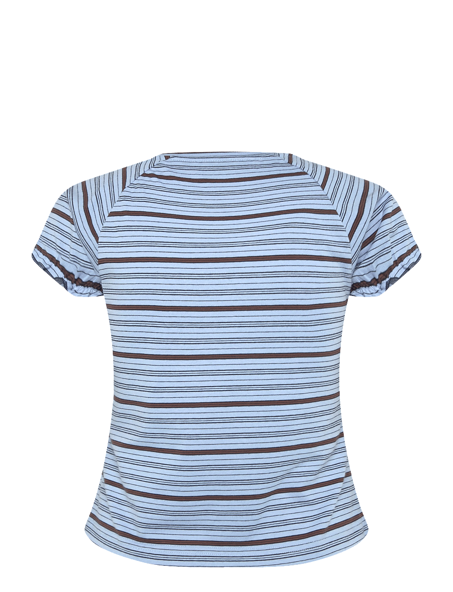 Laagam - ZAIRA BLUE EMBROIDERED LOGO T-SHIRT - t-särgid - blue - 1