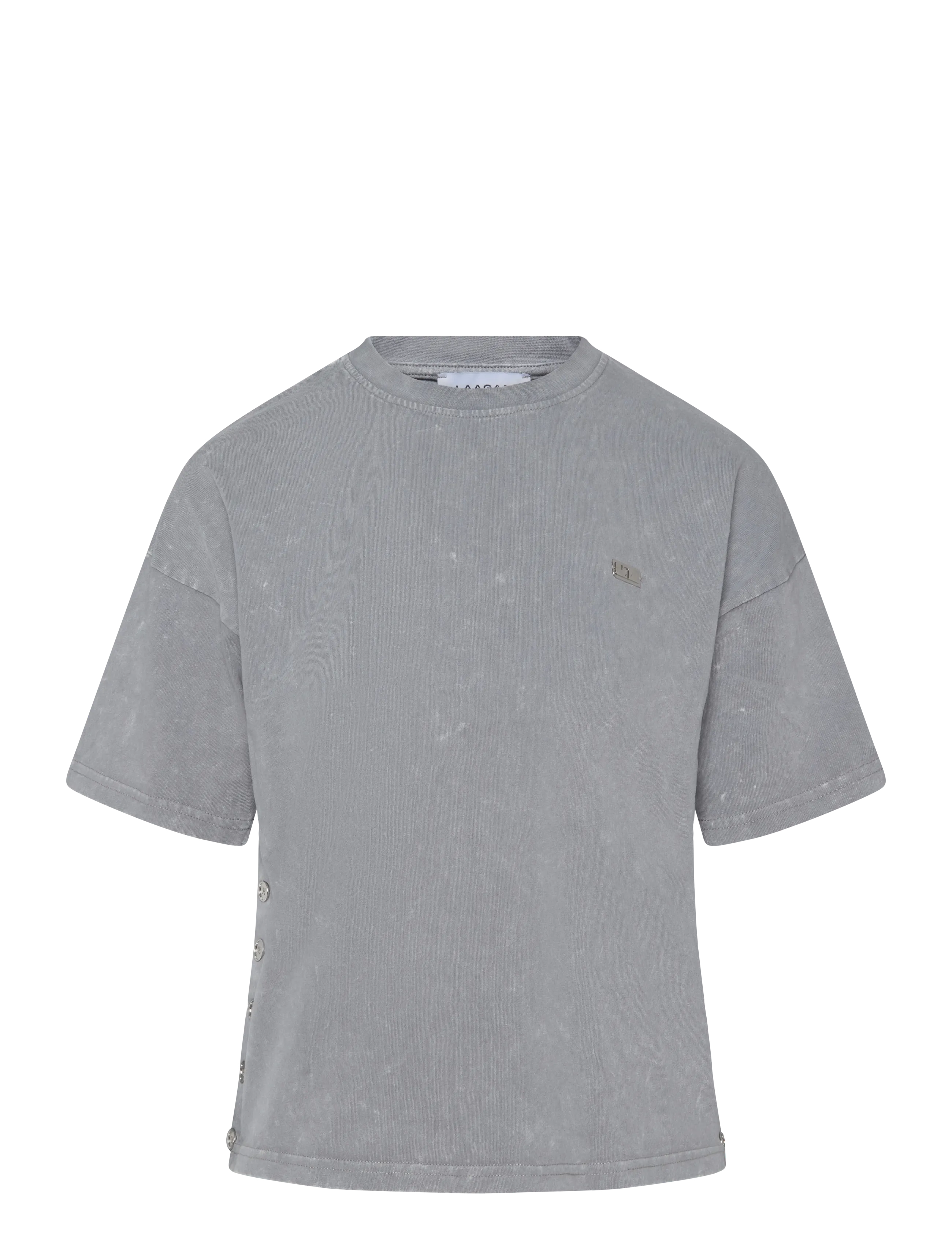Laagam NAEVA GREY T SHIRT - T-Shirts & Tops - GREY / grey