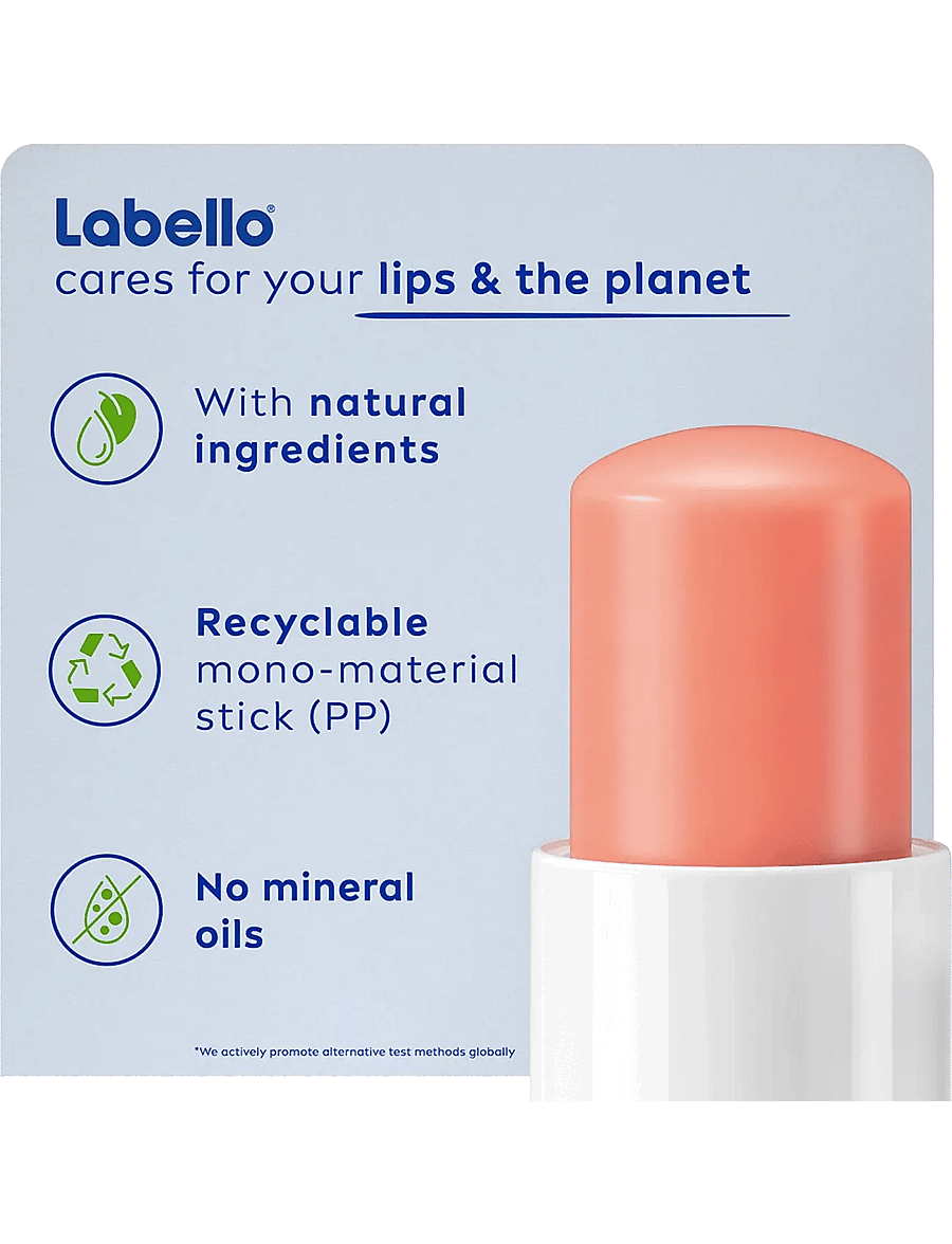 Labello - Shine Lip Balm - huulepalsamid - peach - 3