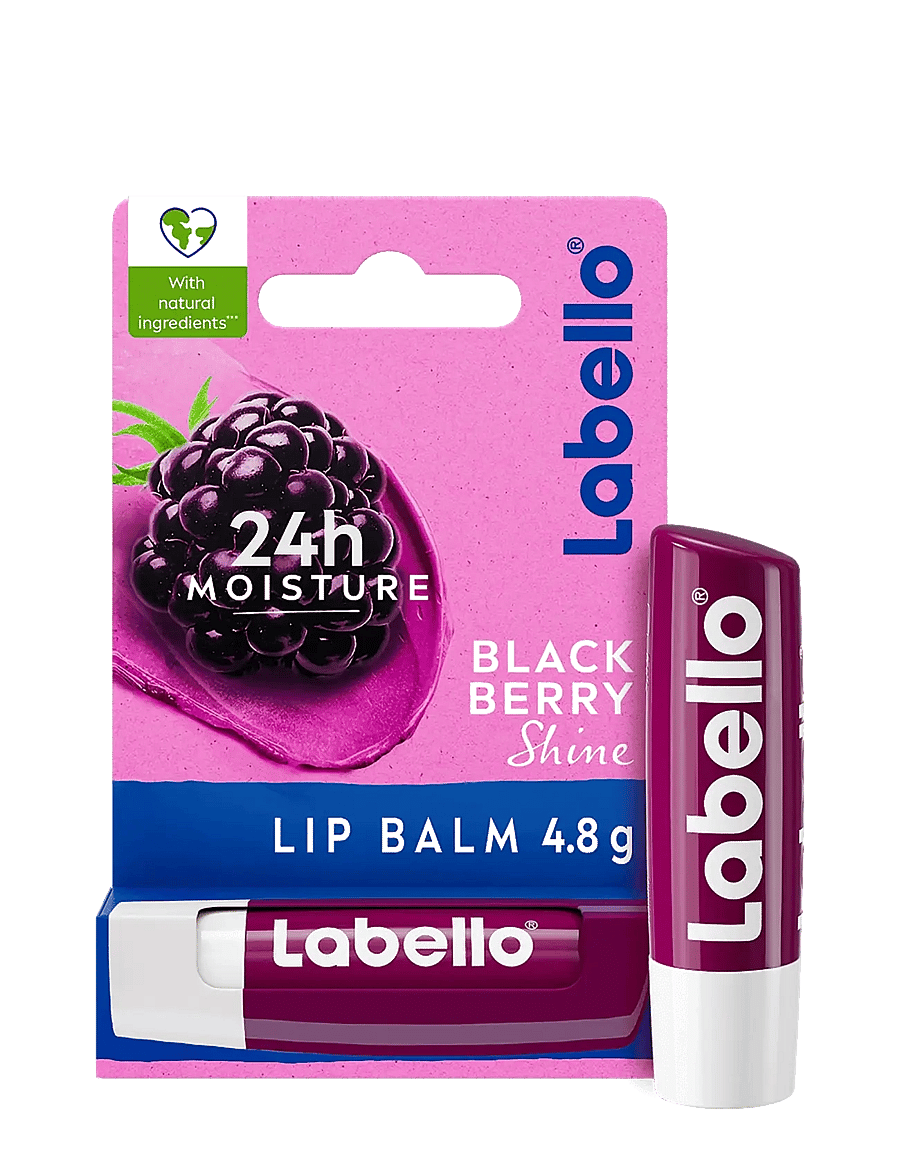 Labello - Shine Lip Balm - huulepalsamid - blackberry - 0