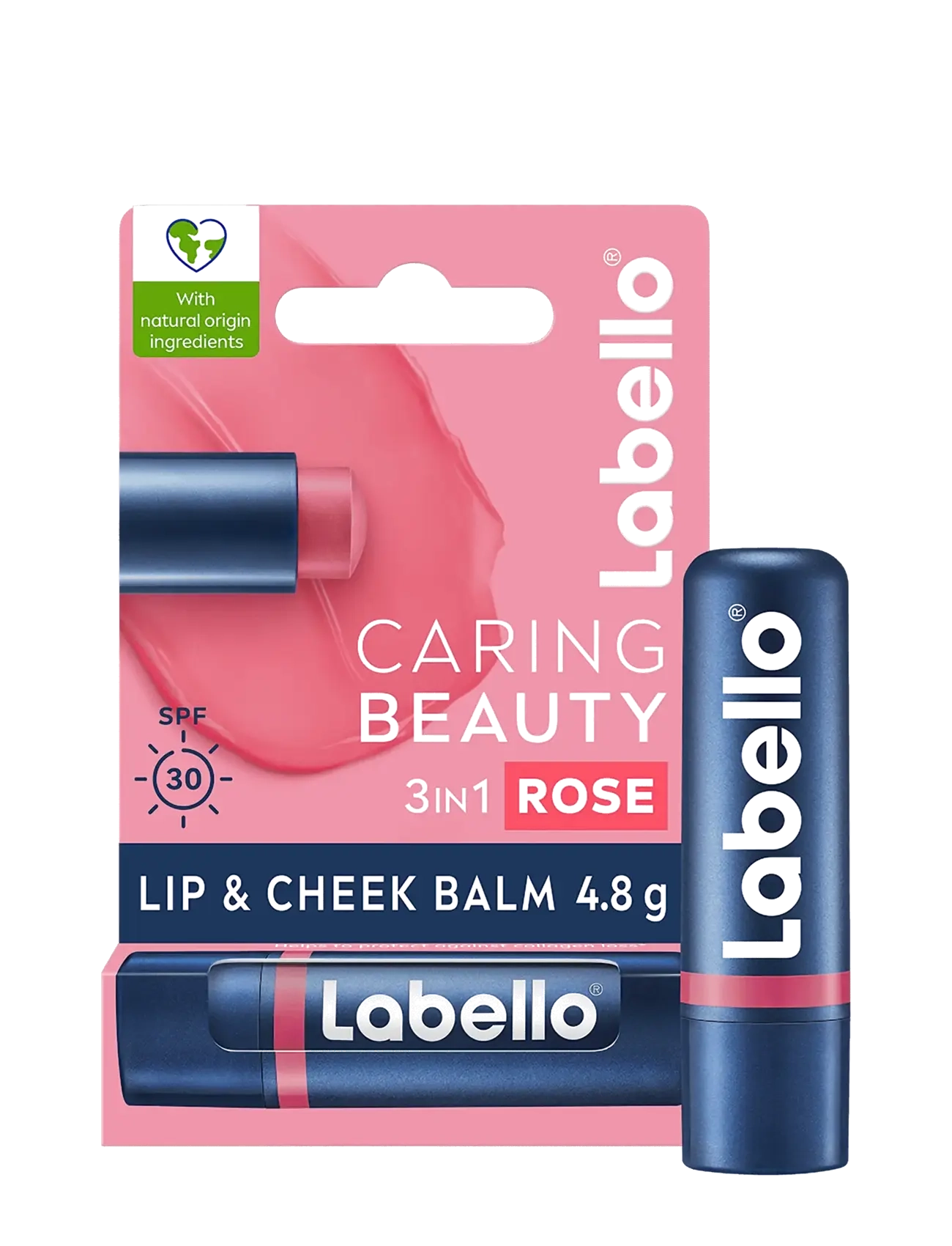 Labello Caring Beauty - Lūpu kopšana - ROSE-NUDE / pink/rose