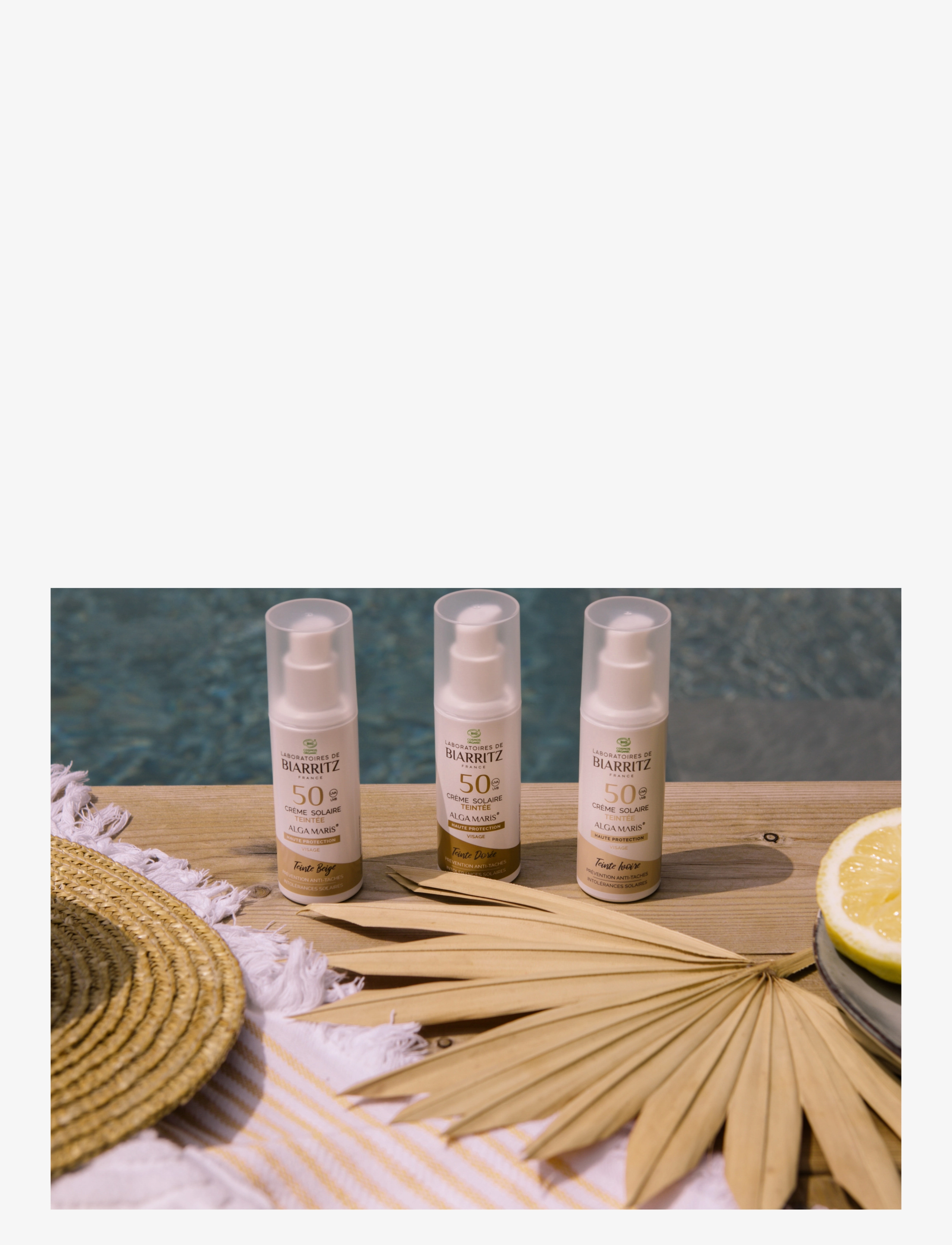 Laboratoires de Biarritz - Laboratoires de Biarritz Suncare Tinted Face Sunscreen SPF50 Golden - clear - 3