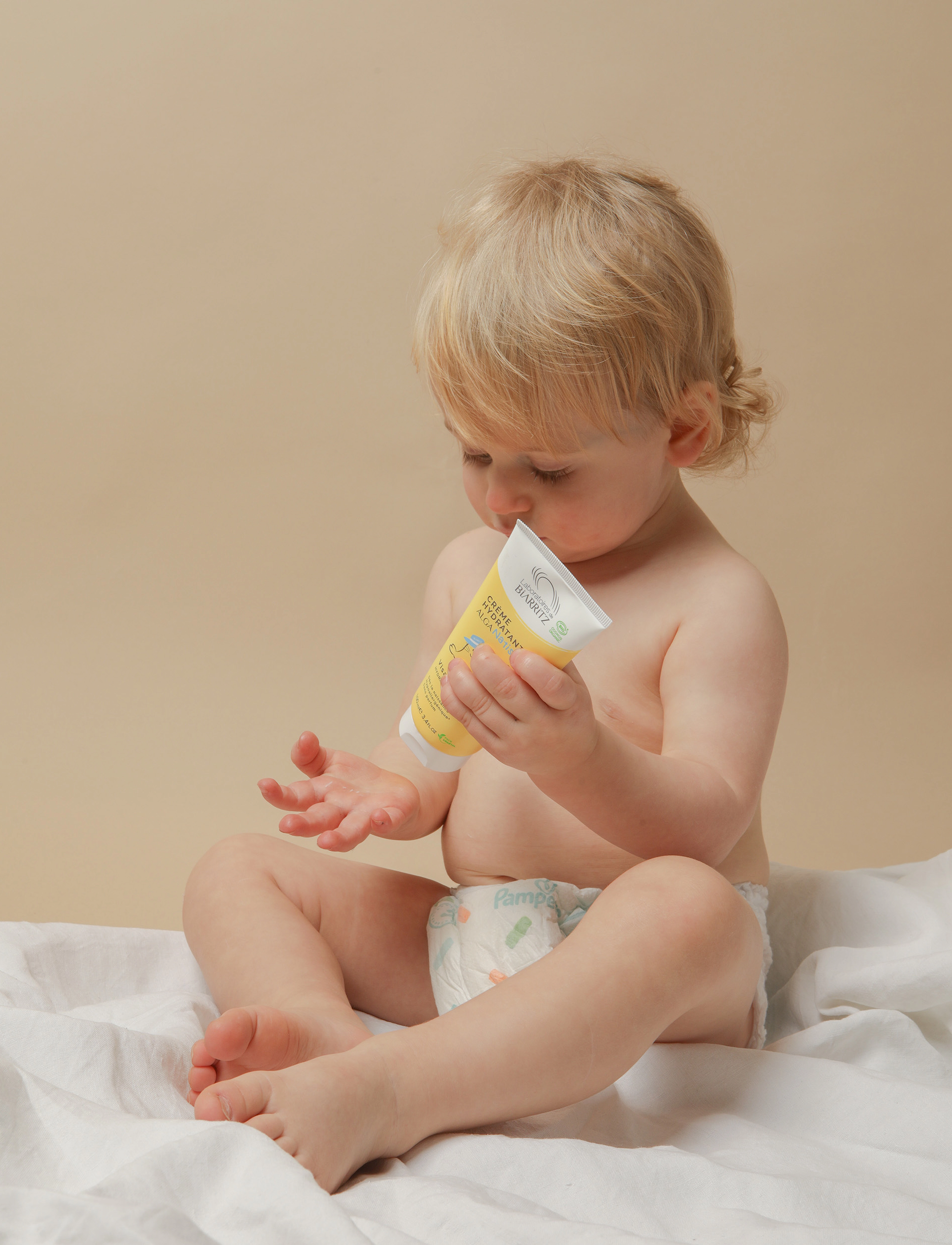 Laboratoires de Biarritz Baby Care Moisturizing Cream 100 Ml, Baby Fugtighedscreme, Nude, Str: 100 ml