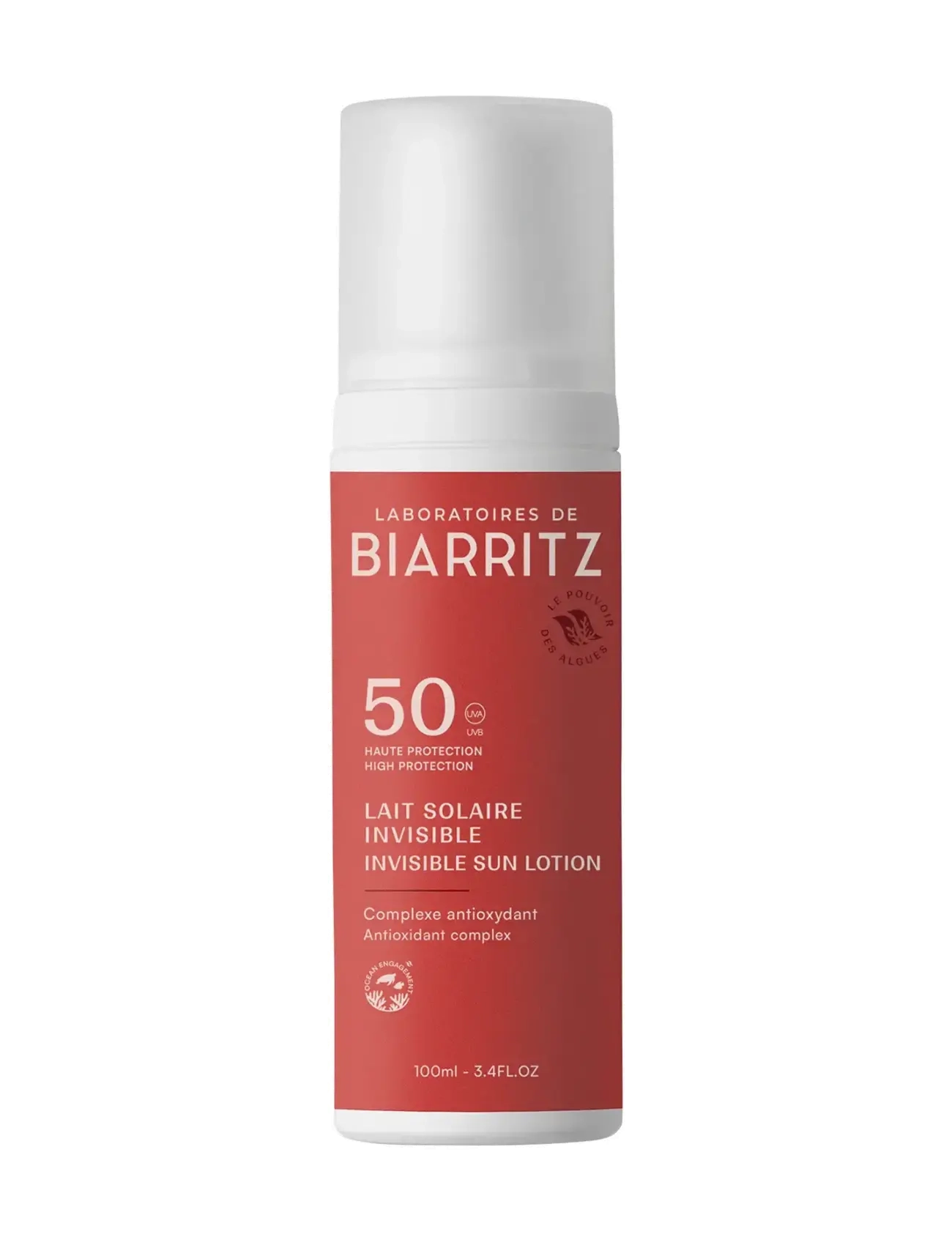 Laboratoires de Biarritz Laboratoires de Biarritz Suncare Invisible Lotion SPF50 - Solprodukter - CLEAR / undefined