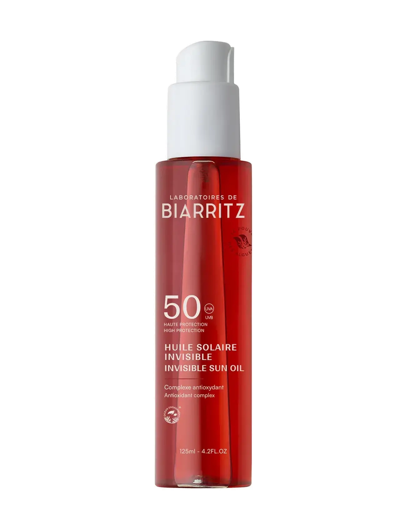 Laboratoires de Biarritz Suncare Invisible Oil Spf50, Ansigt, Nude, Str: 125 ML