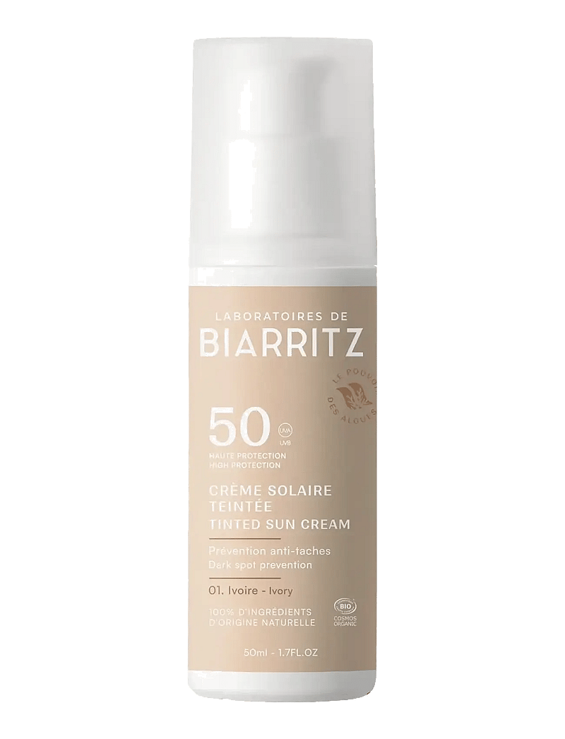 Laboratoires de Biarritz - Laboratoires de Biarritz Suncare Tinted Face Sunscreen SPF50 Ivory - til ansigtet - ivory - 1