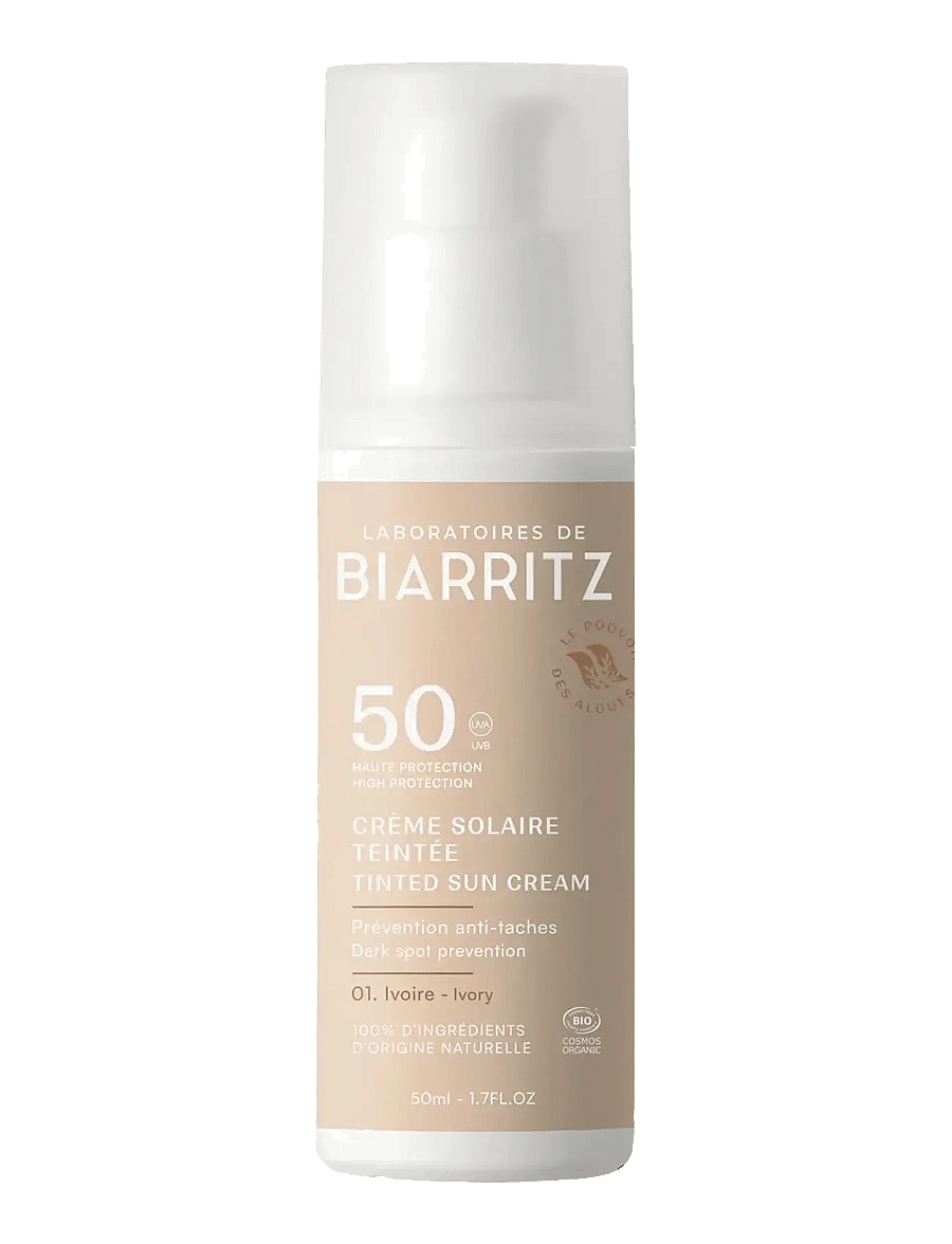 Laboratoires de Biarritz - Laboratoires de Biarritz Suncare Tinted Face Sunscreen SPF50 Ivory - for ansiktet - ivory - 1