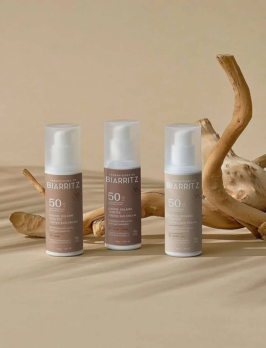 Laboratoires de Biarritz - Laboratoires de Biarritz Suncare Tinted Face Sunscreen SPF50 Ivory - for ansiktet - ivory - 2