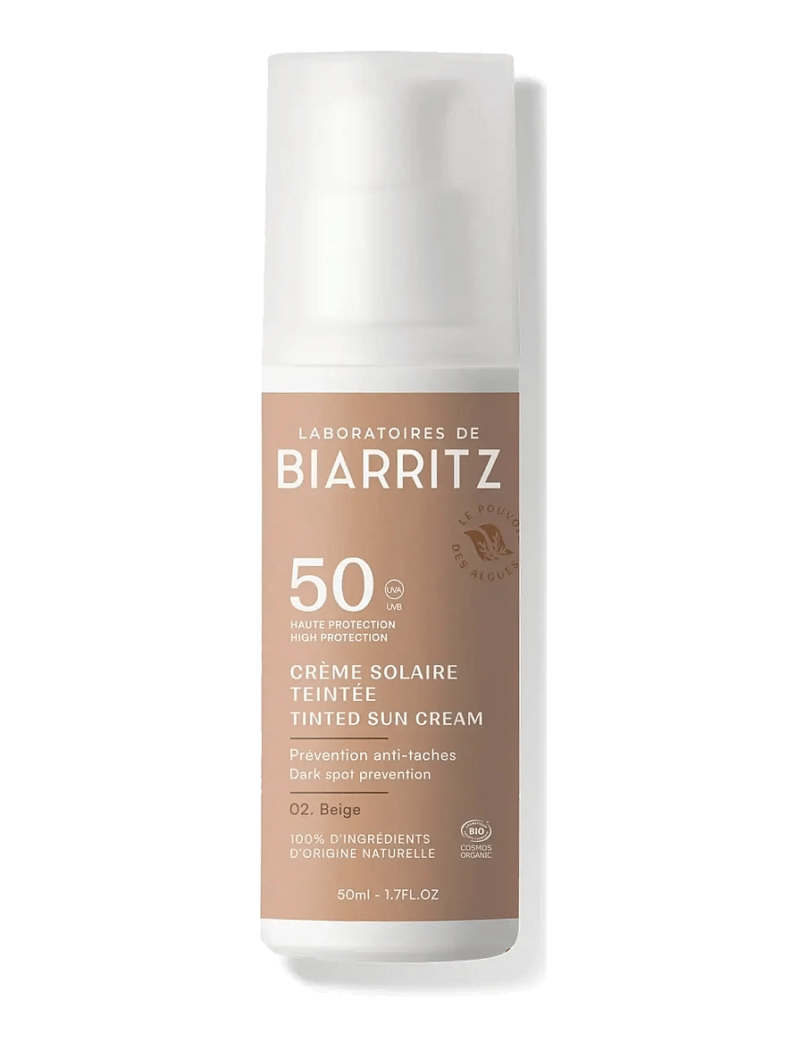 Laboratoires de Biarritz - Laboratoires de Biarritz Suncare Tinted Face Sunscreen SPF50 Beige - näole - beige - 1