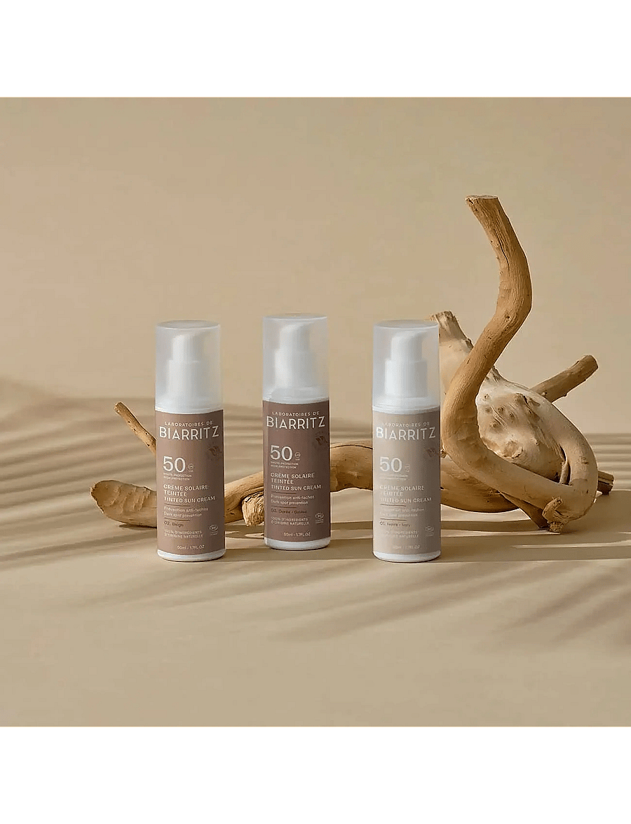 Laboratoires de Biarritz - Laboratoires de Biarritz Suncare Tinted Face Sunscreen SPF50 Beige - näole - beige - 2