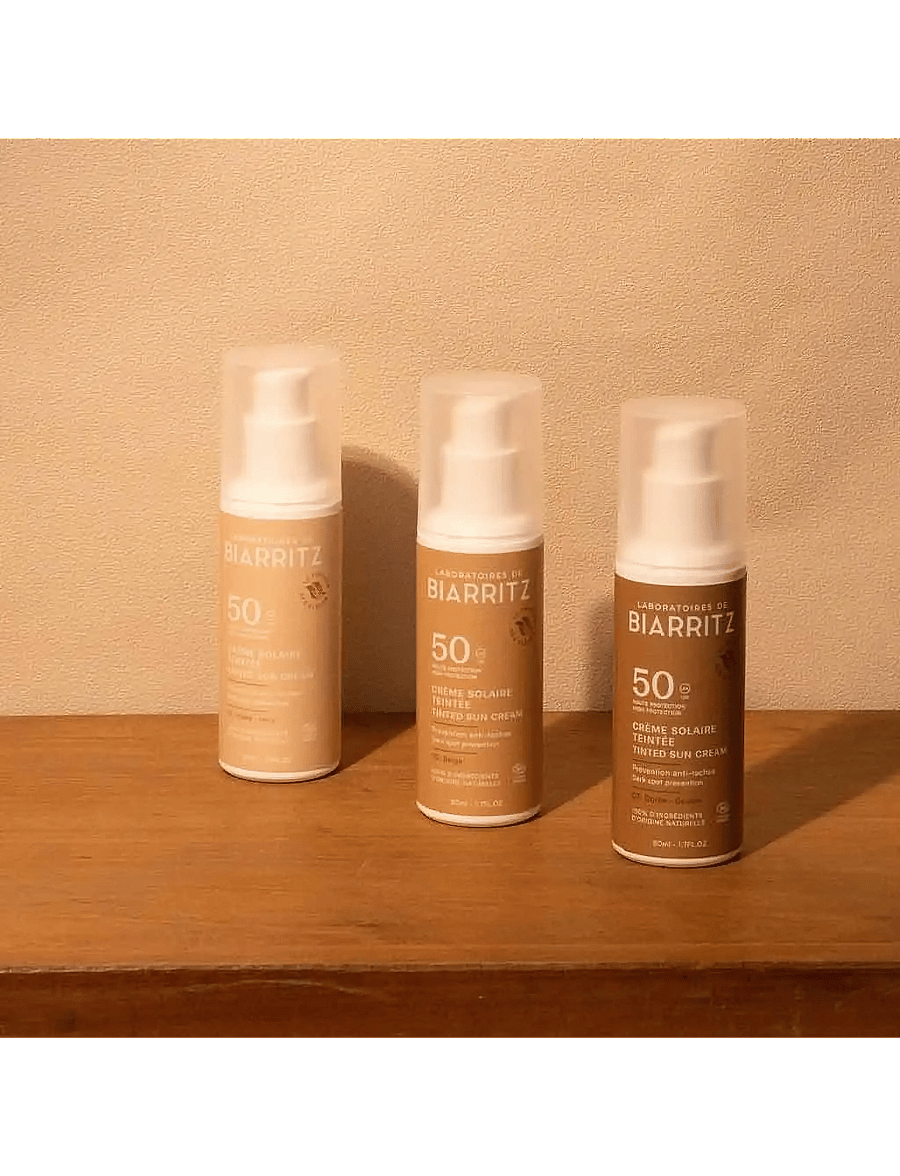 Laboratoires de Biarritz - Laboratoires de Biarritz Suncare Tinted Face Sunscreen SPF50 Beige - näole - beige - 3