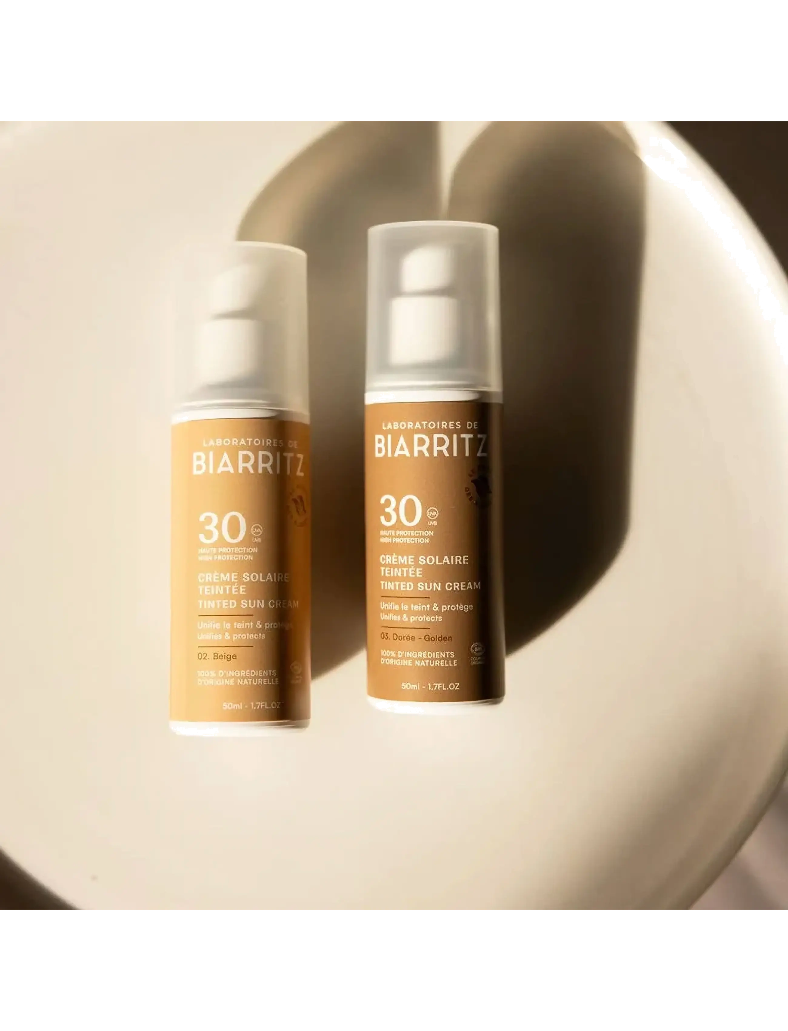 Laboratoires de Biarritz - Laboratoires de Biarritz Suncare Tinted Face Sunscreen SPF30 - til ansigtet - beige - 3