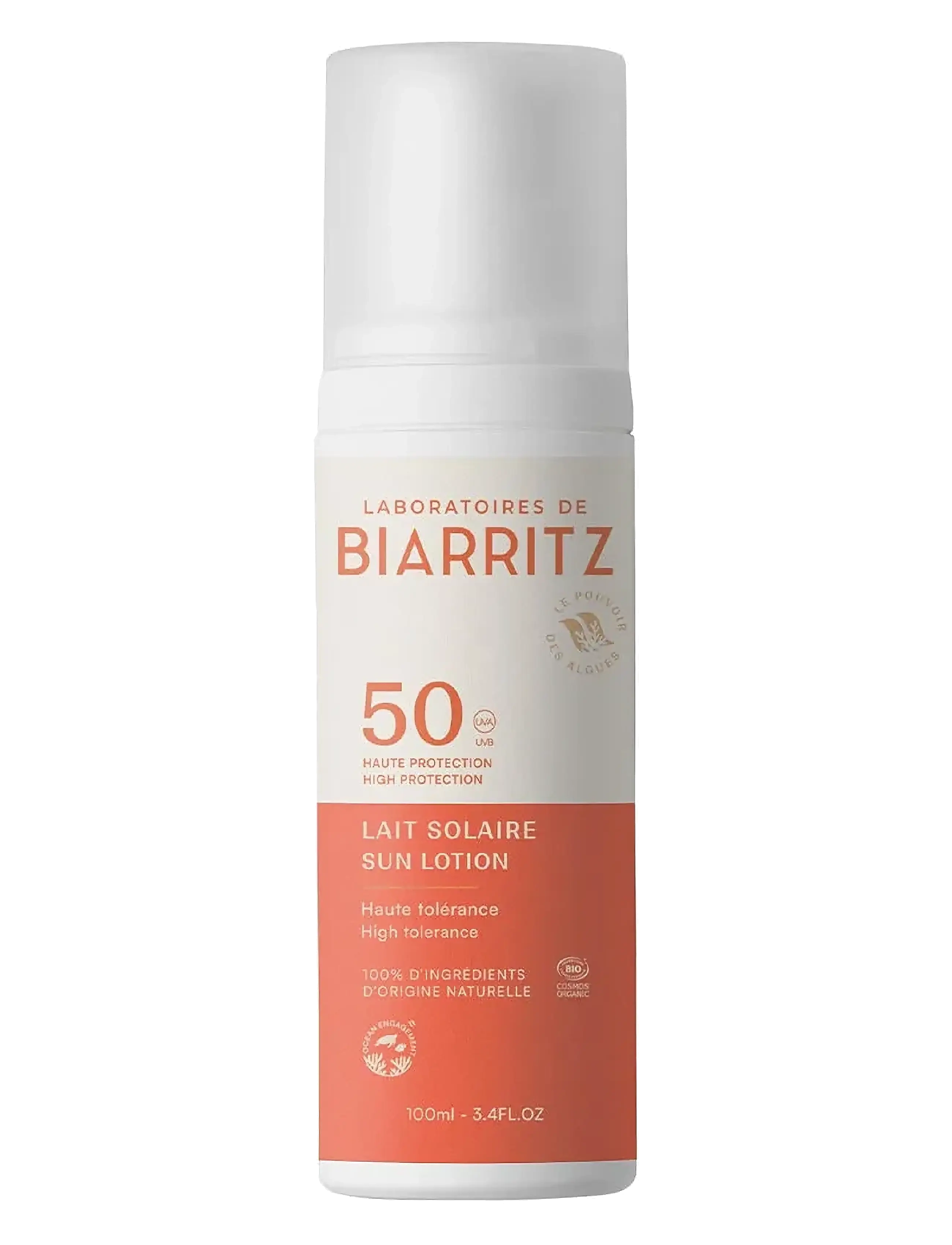 Laboratoires de Biarritz Suncare Sunscreen Lotion Spf50, Body, Nude, Str: 100 ML