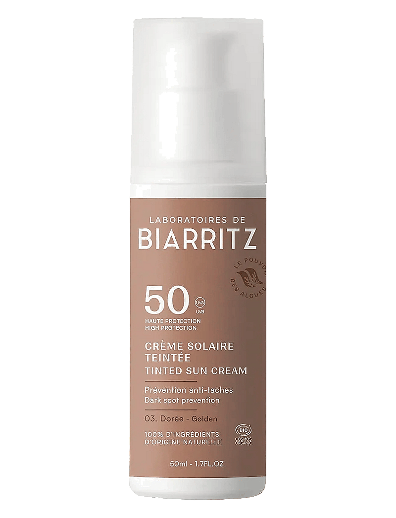 Laboratoires de Biarritz - Laboratoires de Biarritz Suncare Tinted Face Sunscreen SPF50 Golden - för ansiktet - golden - 1