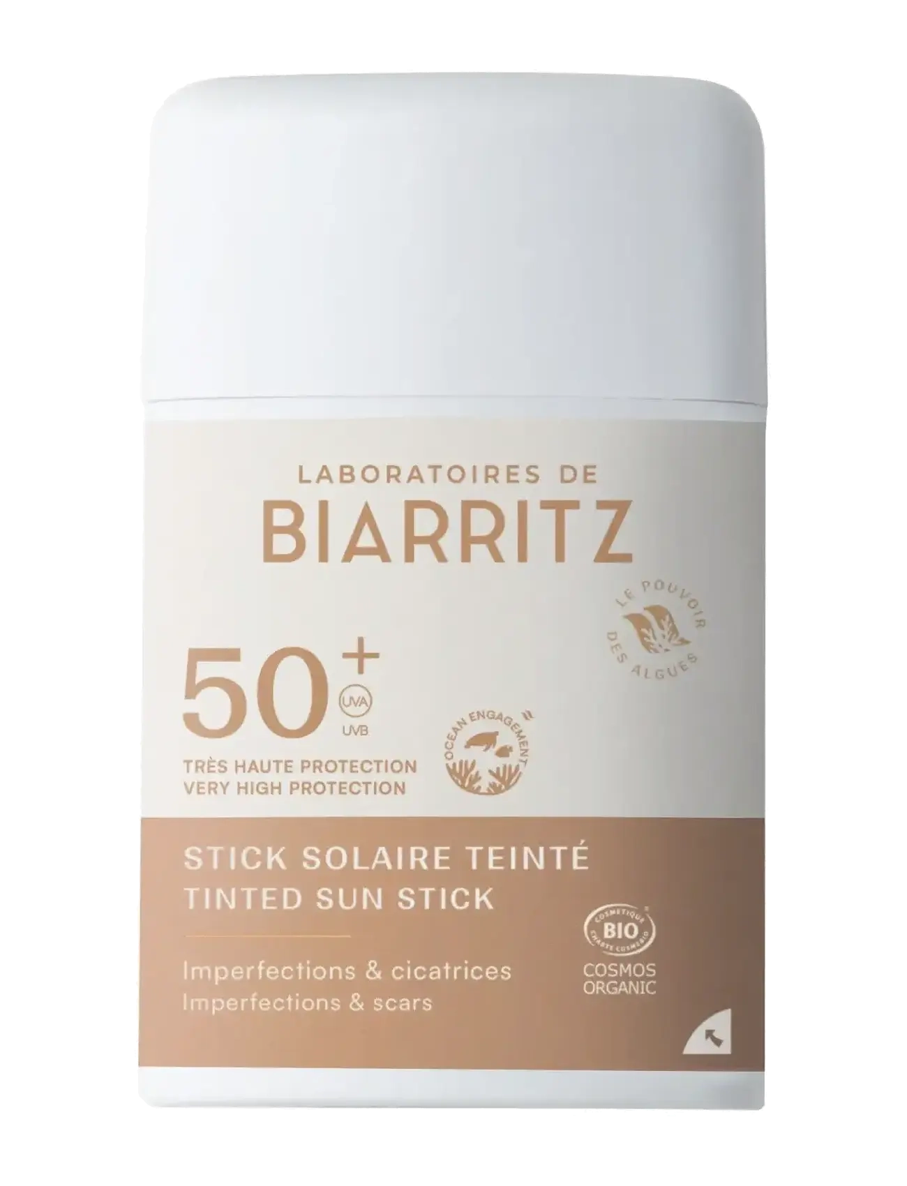 Laboratoires de Biarritz Suncare Tinted Suncsreen Stick Spf50+, Ansigt, Nude, Str: 12 G