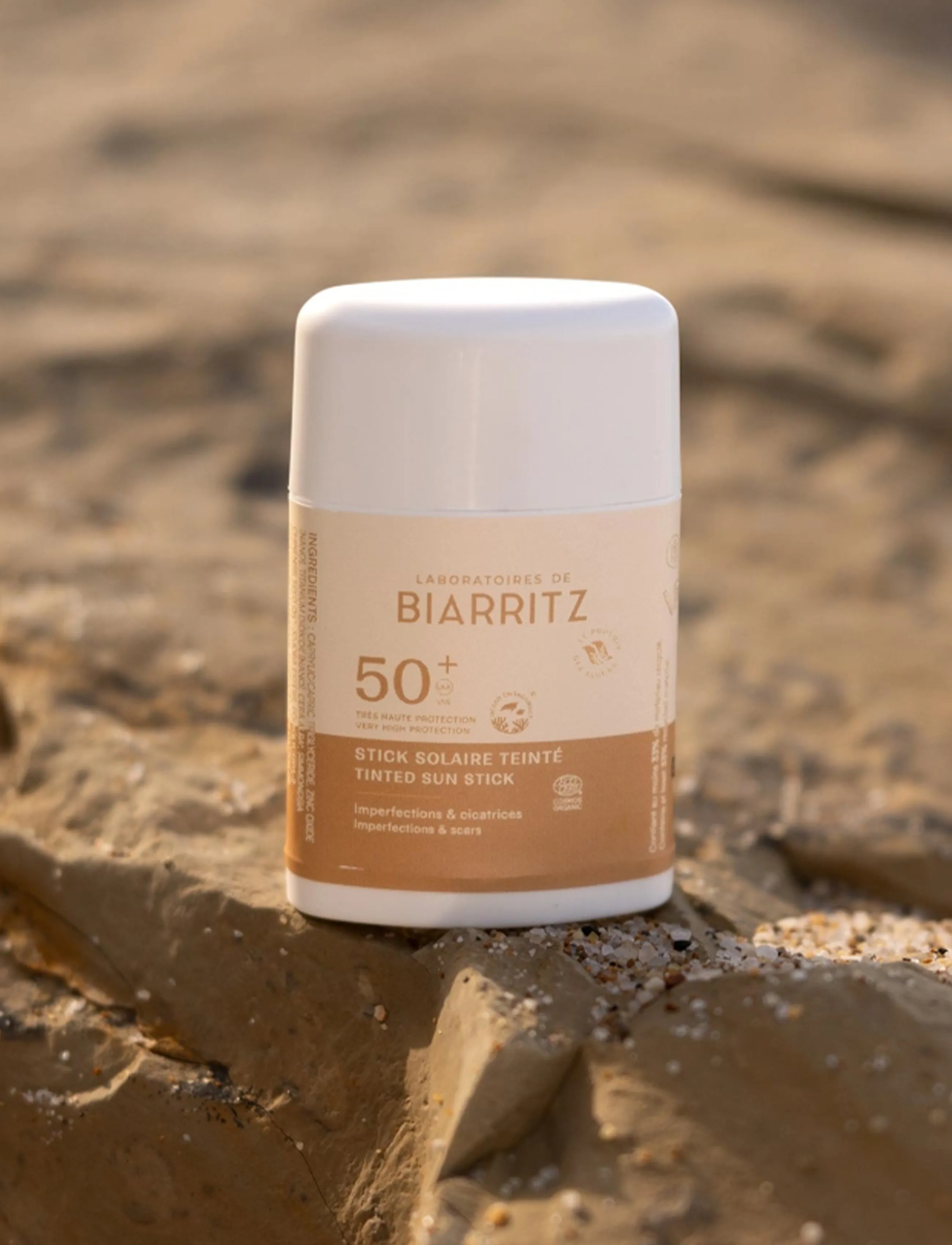 Laboratoires de Biarritz Laboratoires De Biarritz Suncare Tinted Suncsreen Stick Spf50+, 12 G, Nude, Solpleje > Ansigt, Dame