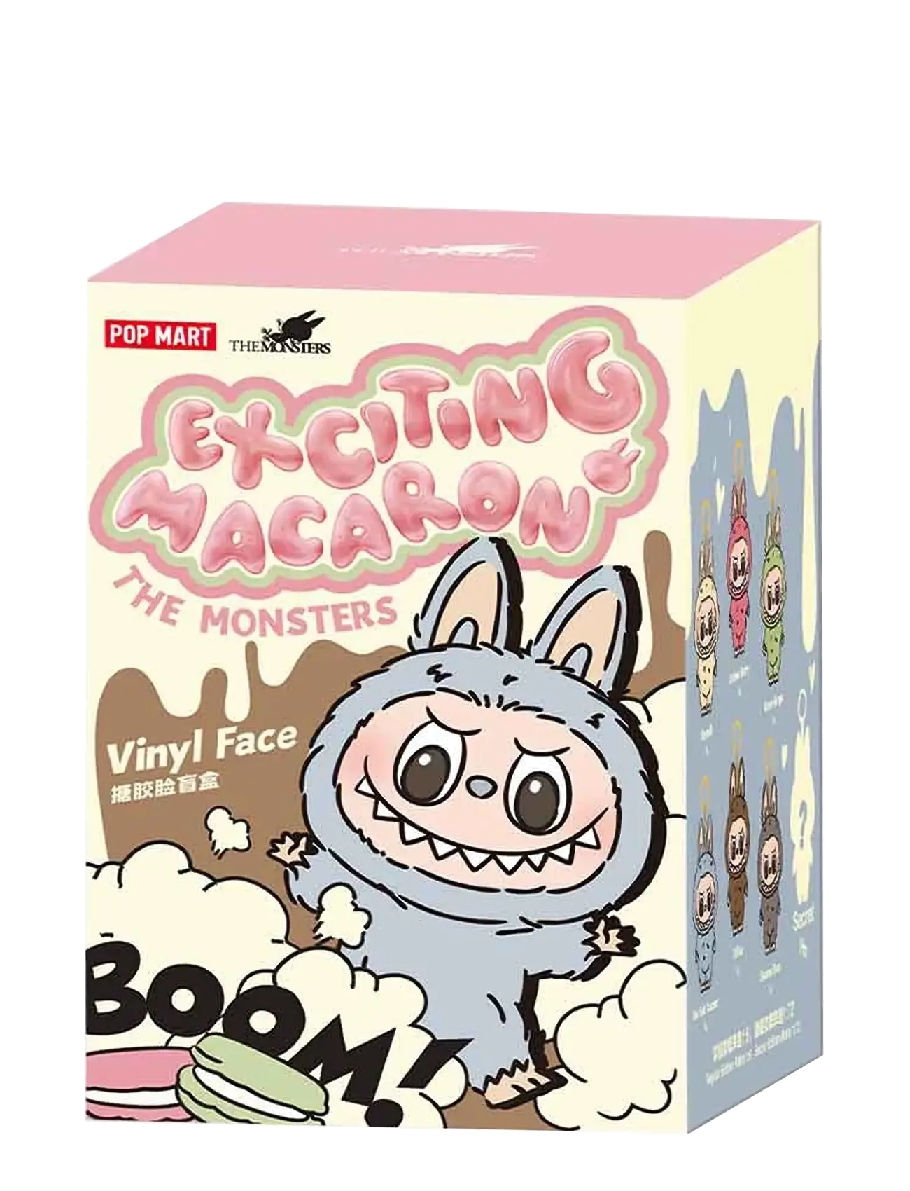Labubu POP MART – THE MONSTERS (Labubu) – Exciting Macaron – Vinyl Face Blind Box - Legetøj - MULTI COLOR / multi