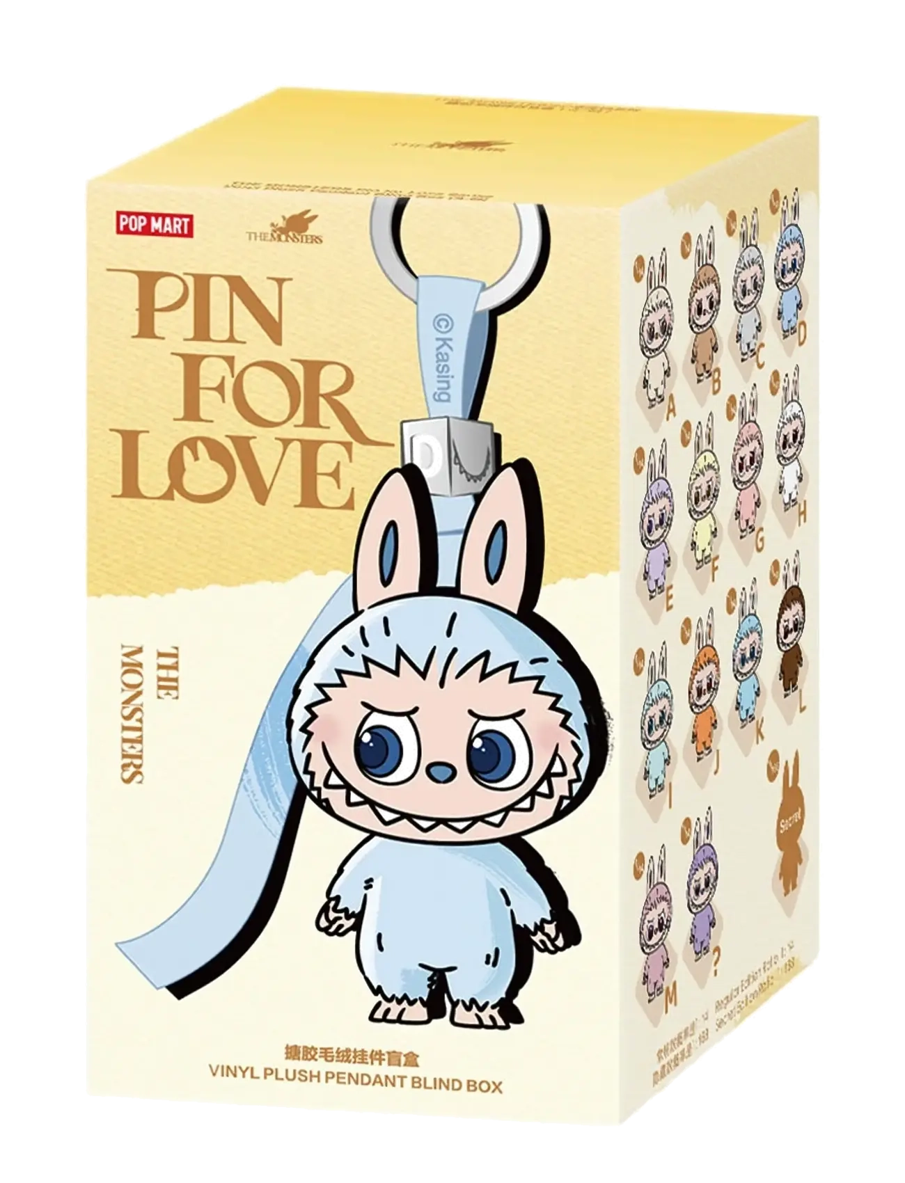 Labubu Pop Mart - Labubu The Monsters - Pin for Love (A-M) - Legetøj - MULTI COLOR / blue
