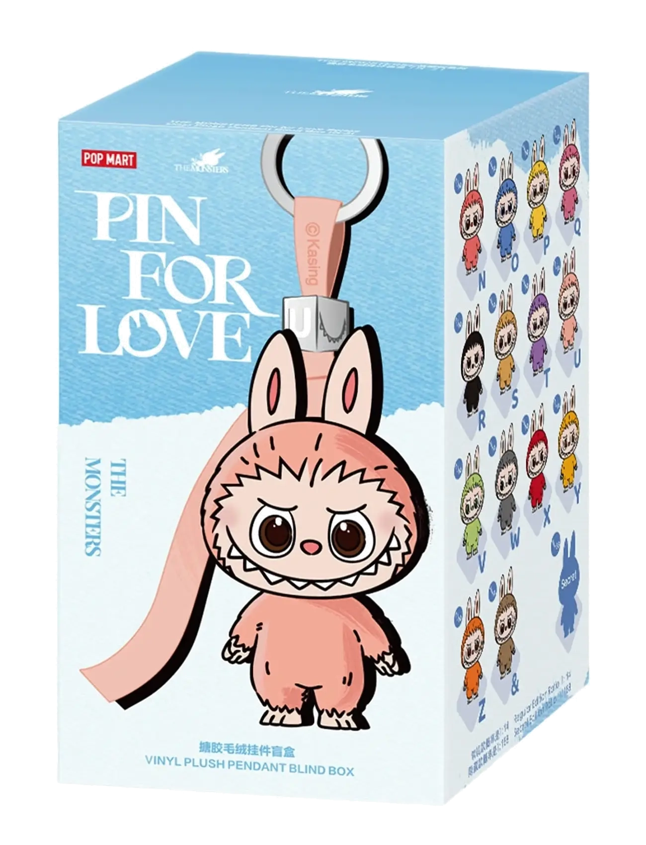 Labubu Pop Mart - Labubu The Monsters - Pin for Love (N-Z) - Dyr - MULTI COLOR / pink/rose