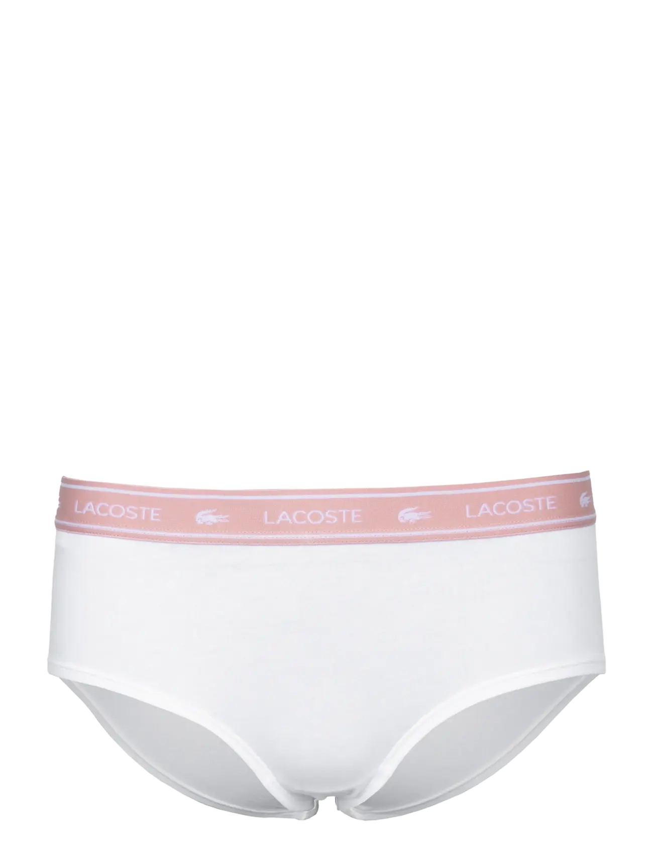Lacoste Stretch Cotton Logo Waist Shorts, XS, Panties, Weiß - Briefs, Frauen