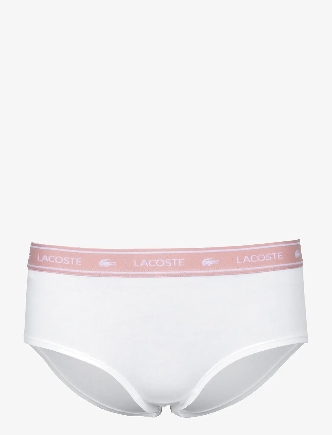 Lacoste - Stretch Cotton Logo Waist Shorts - briefs - white - 0