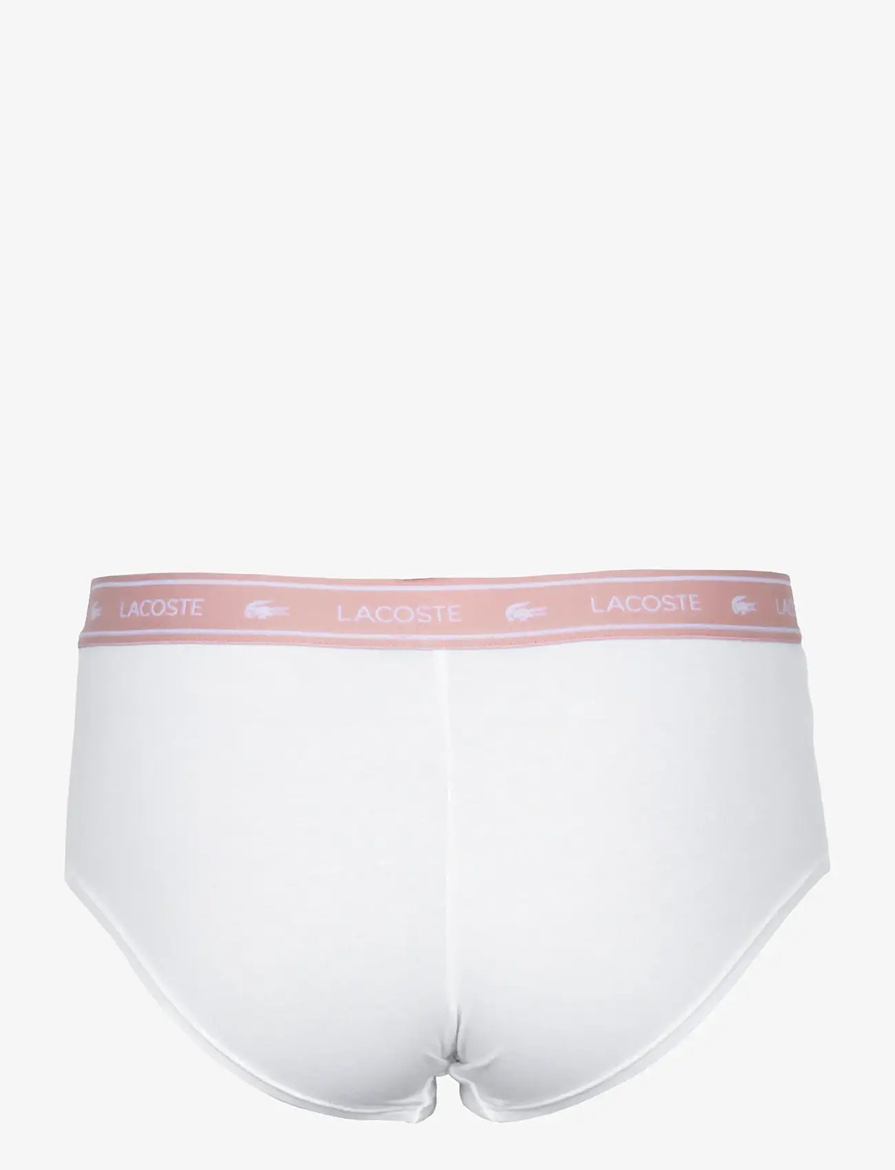 Lacoste - Stretch Cotton Logo Waist Shorts - briefs - white - 1