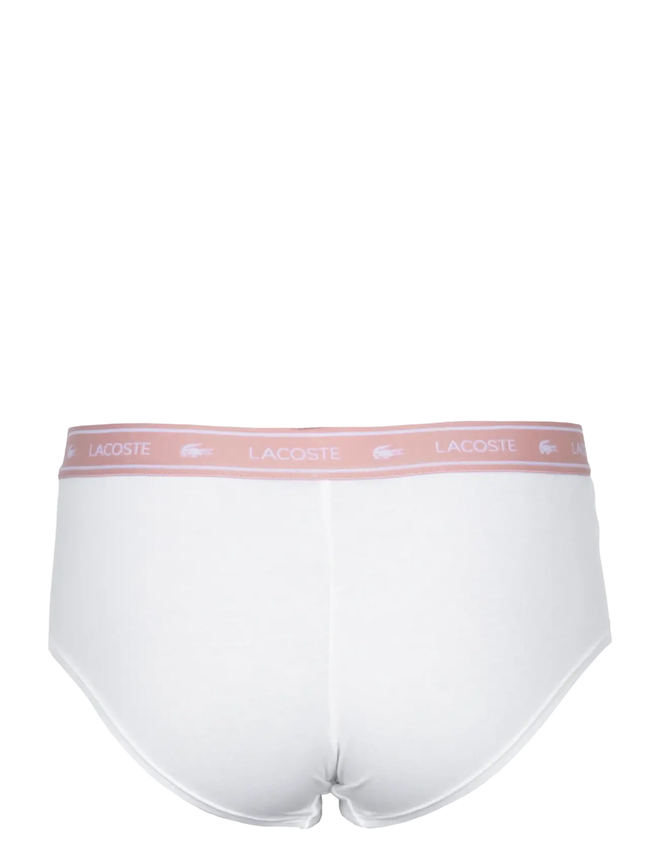 Lacoste - Stretch Cotton Logo Waist Shorts - briefs - white - 1
