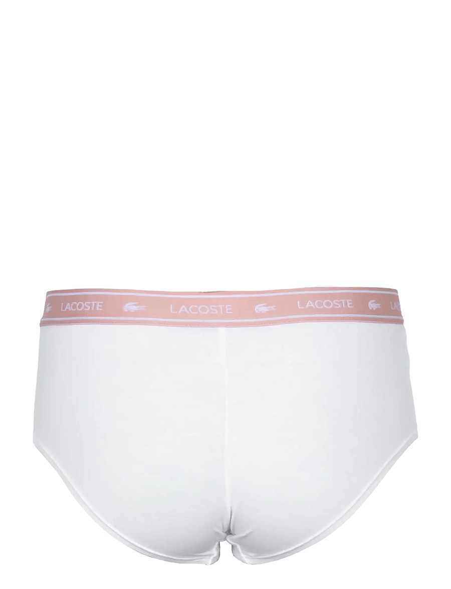 Lacoste - Stretch Cotton Logo Waist Shorts - briefs - white - 1