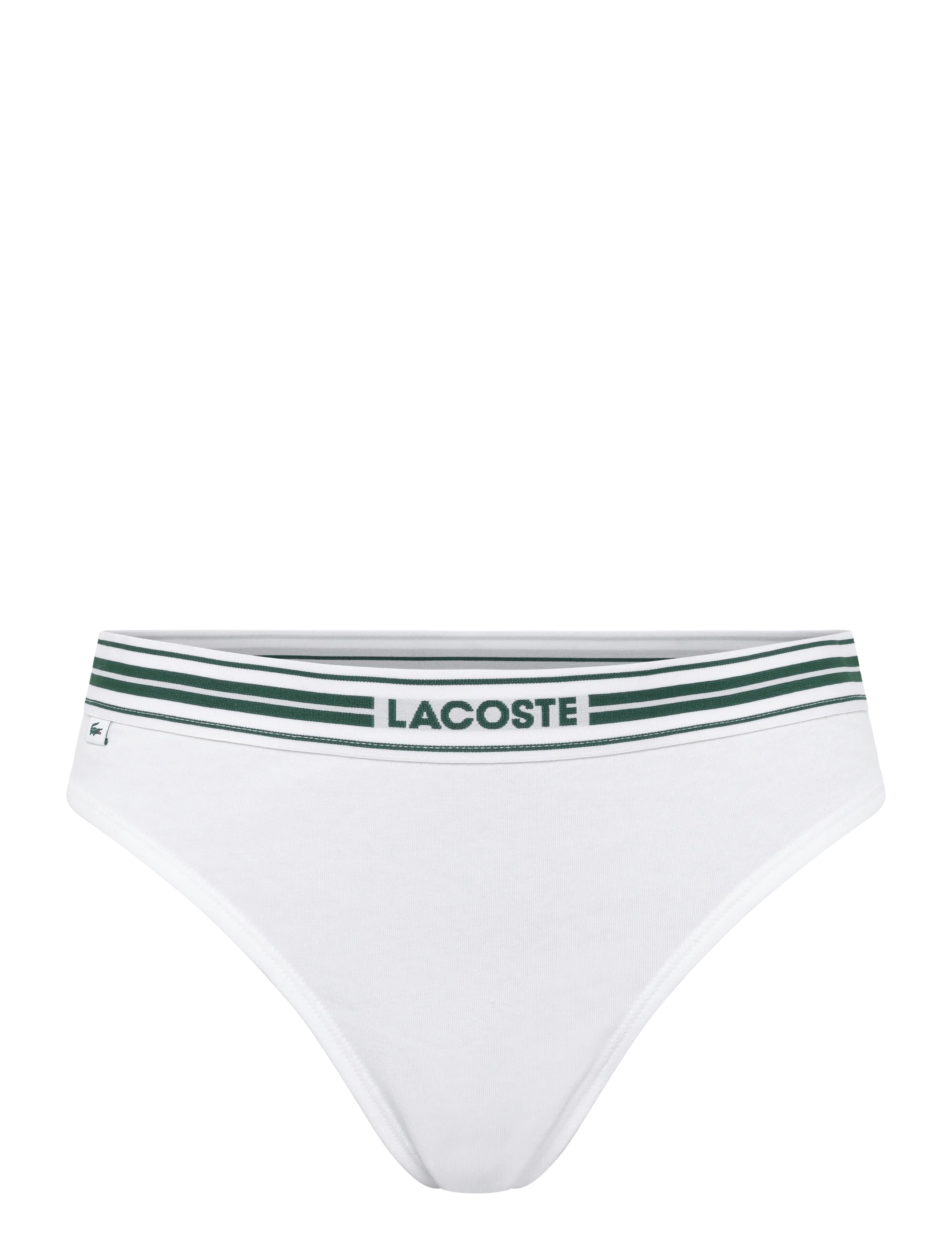 Lacoste Stretch cotton thongs - Slips - WHITE / white