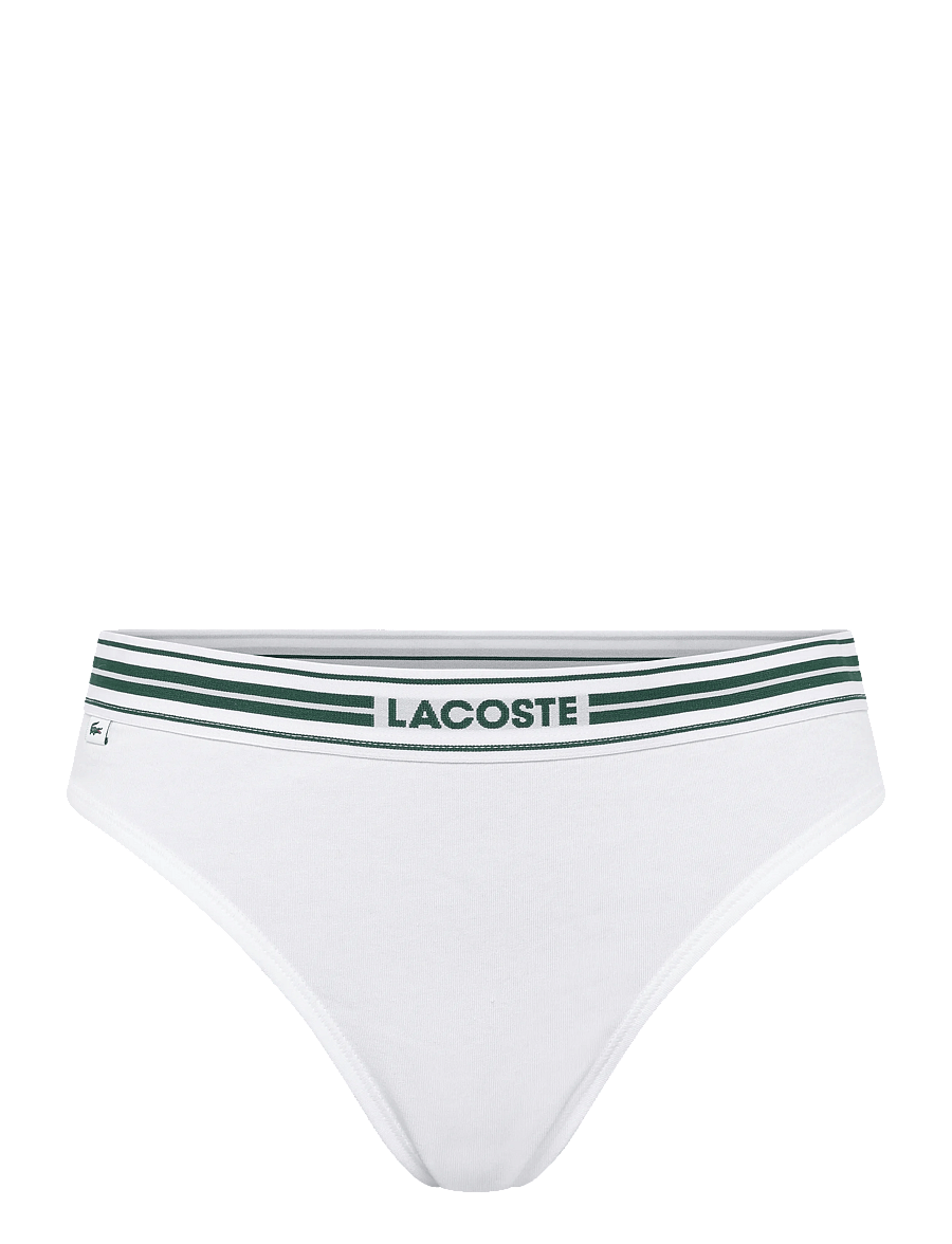 Lacoste - Stretch cotton thongs - tangas - white - 0