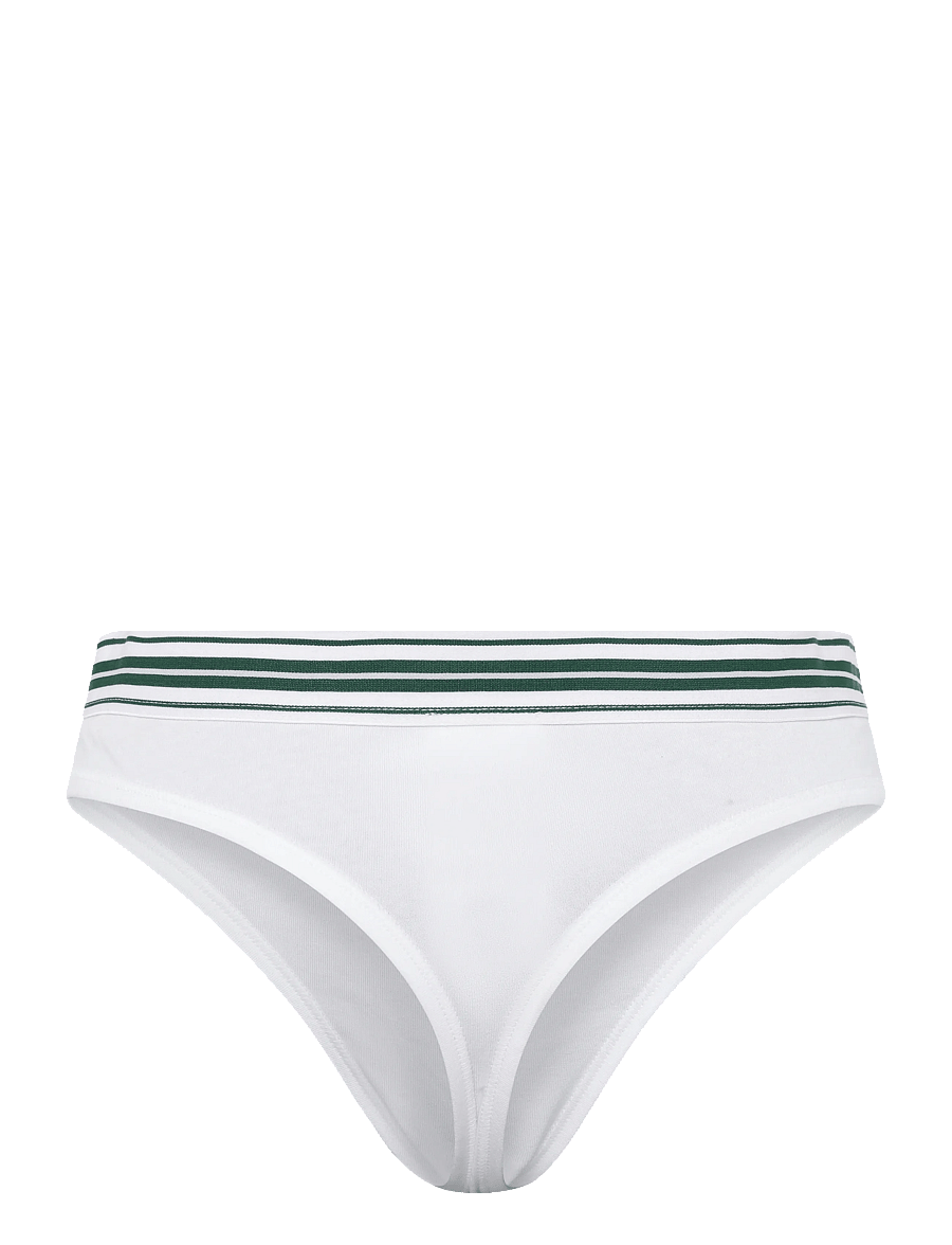 Lacoste - Stretch cotton thongs - tangas - white - 1
