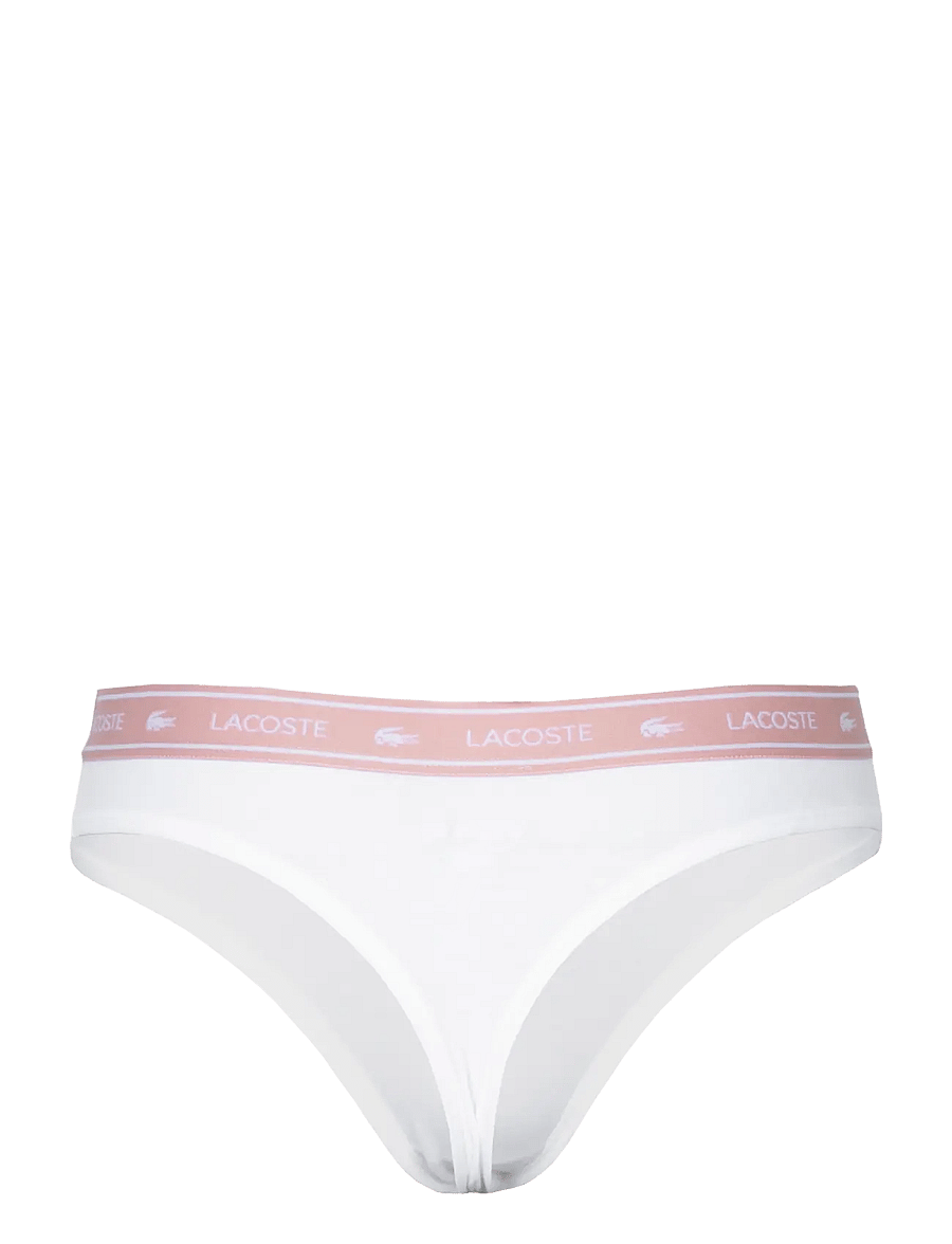 Lacoste - Stripe Logo Tanga - stringid - white - 1