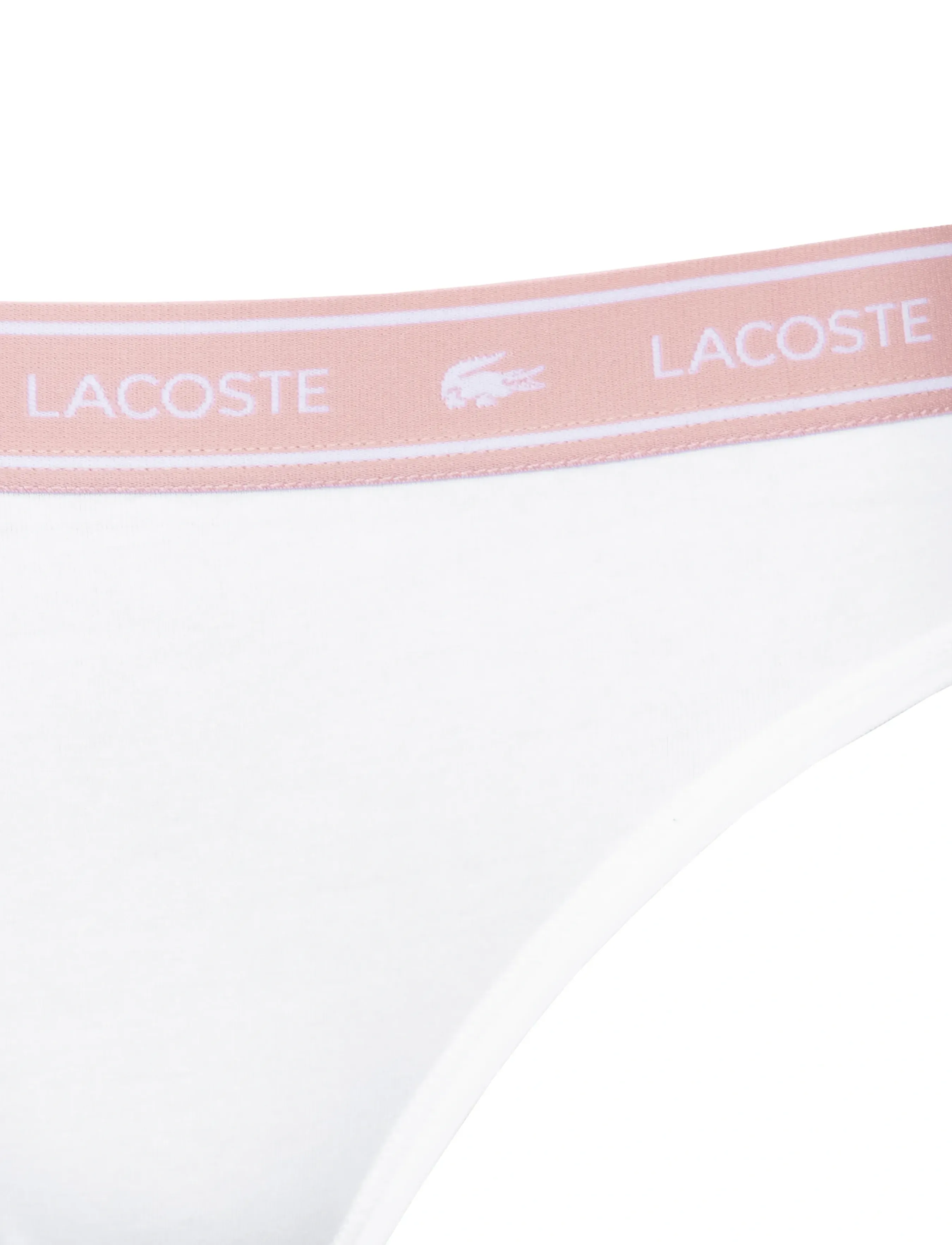 Lacoste - Stripe Logo Tanga - white - 2