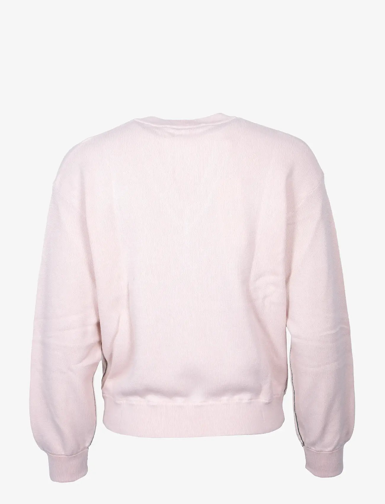 Lacoste - V-neck cotton sweater - striktrøjer - pink - 1
