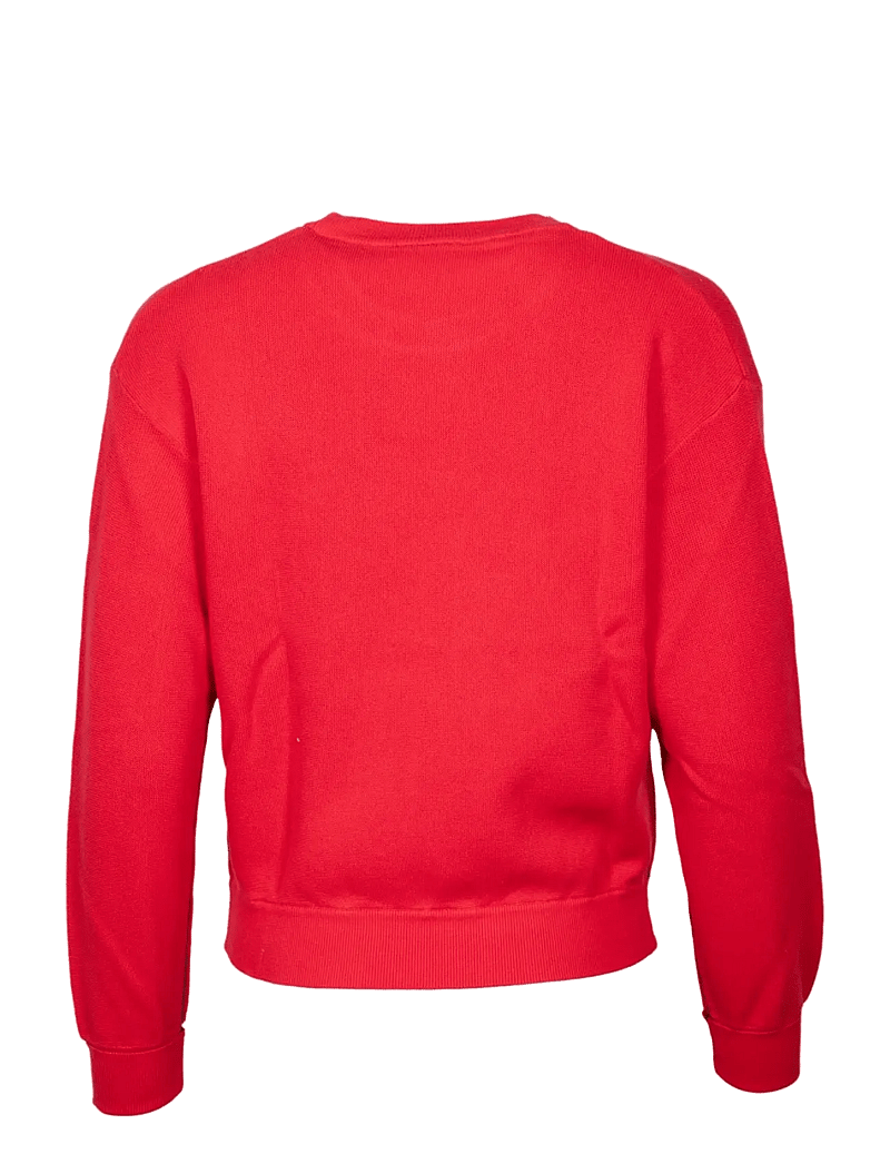 Lacoste - Crewneck Sweater - stickade tröjor - red - 1