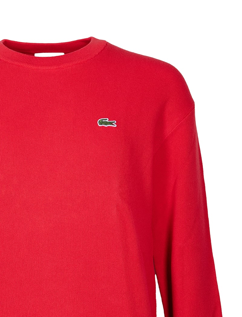 Lacoste - Crewneck Sweater - stickade tröjor - red - 2