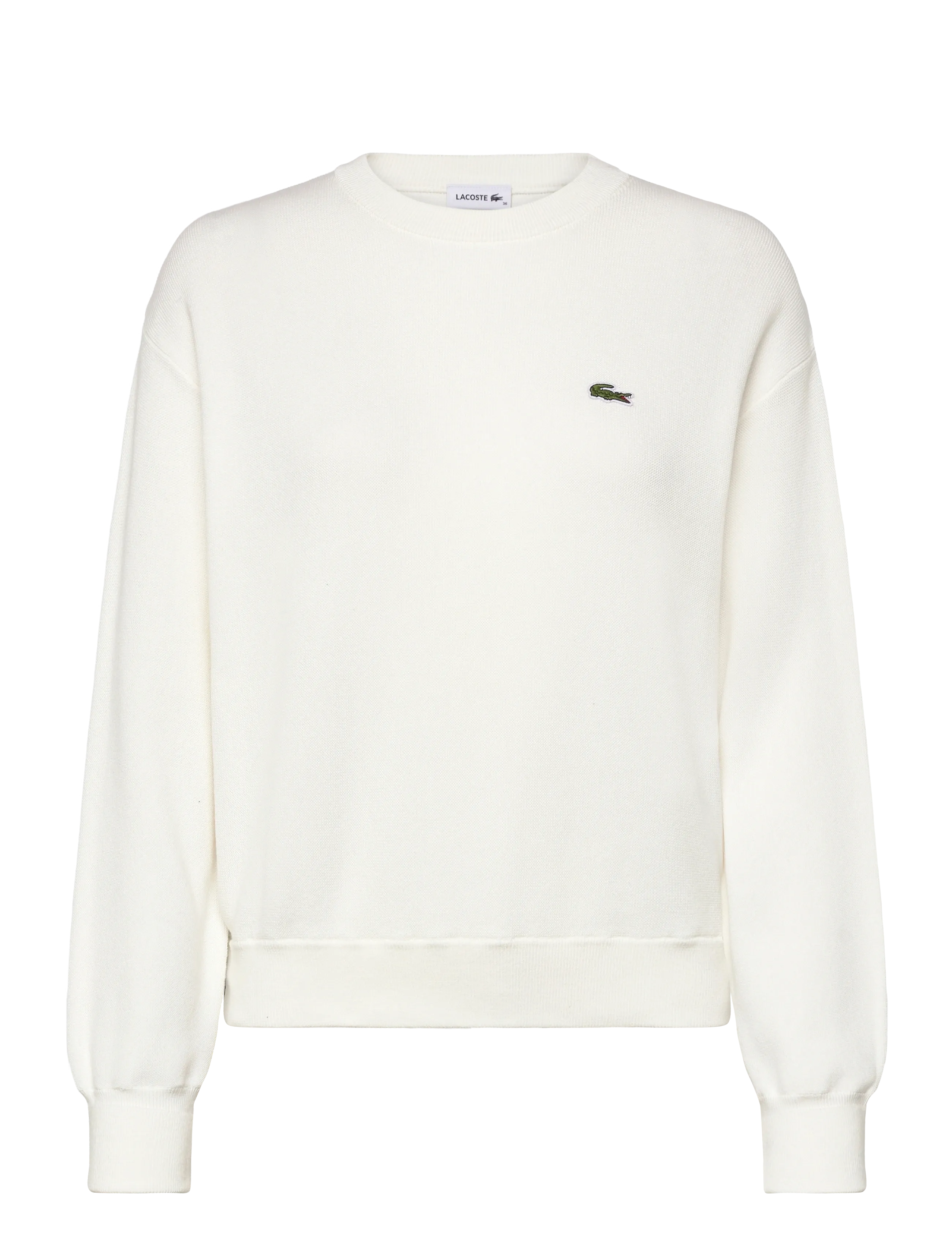 Lacoste Crewneck Sweater - Strik - WHITE / white