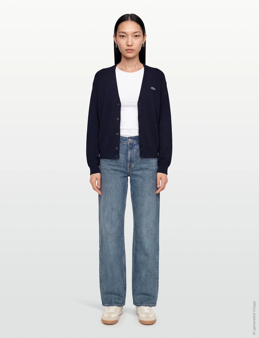 Lacoste - SWEATERS - cardigans - navy blue - 0