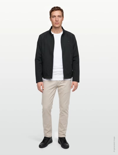 Water-Repellent Harrington Windbreaker Jacket - Vindjakker