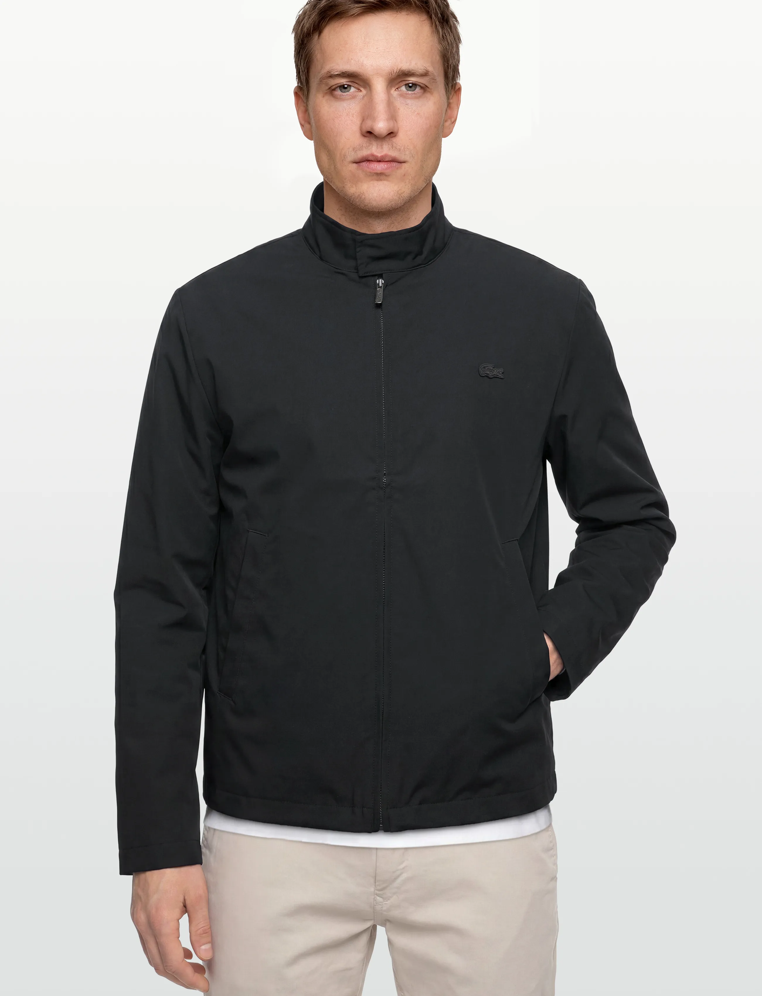 Water-Repellent Harrington Windbreaker Jacket 2