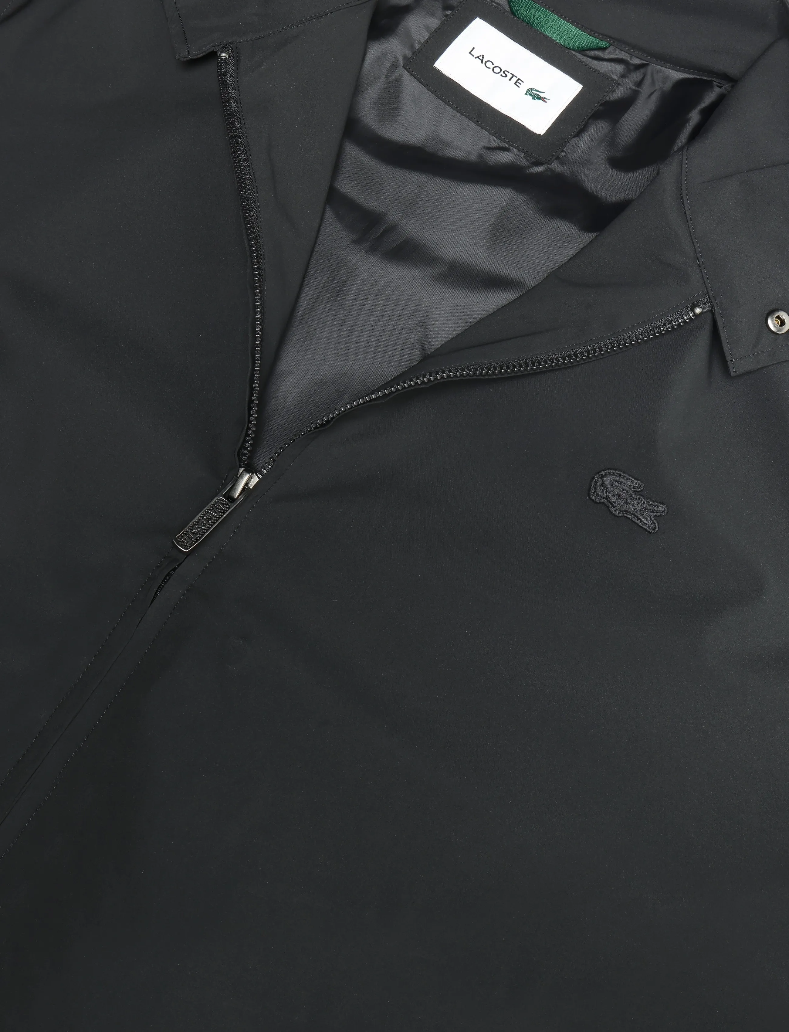 Lacoste - Water-Repellent Harrington Windbreaker Jacket - black - 2